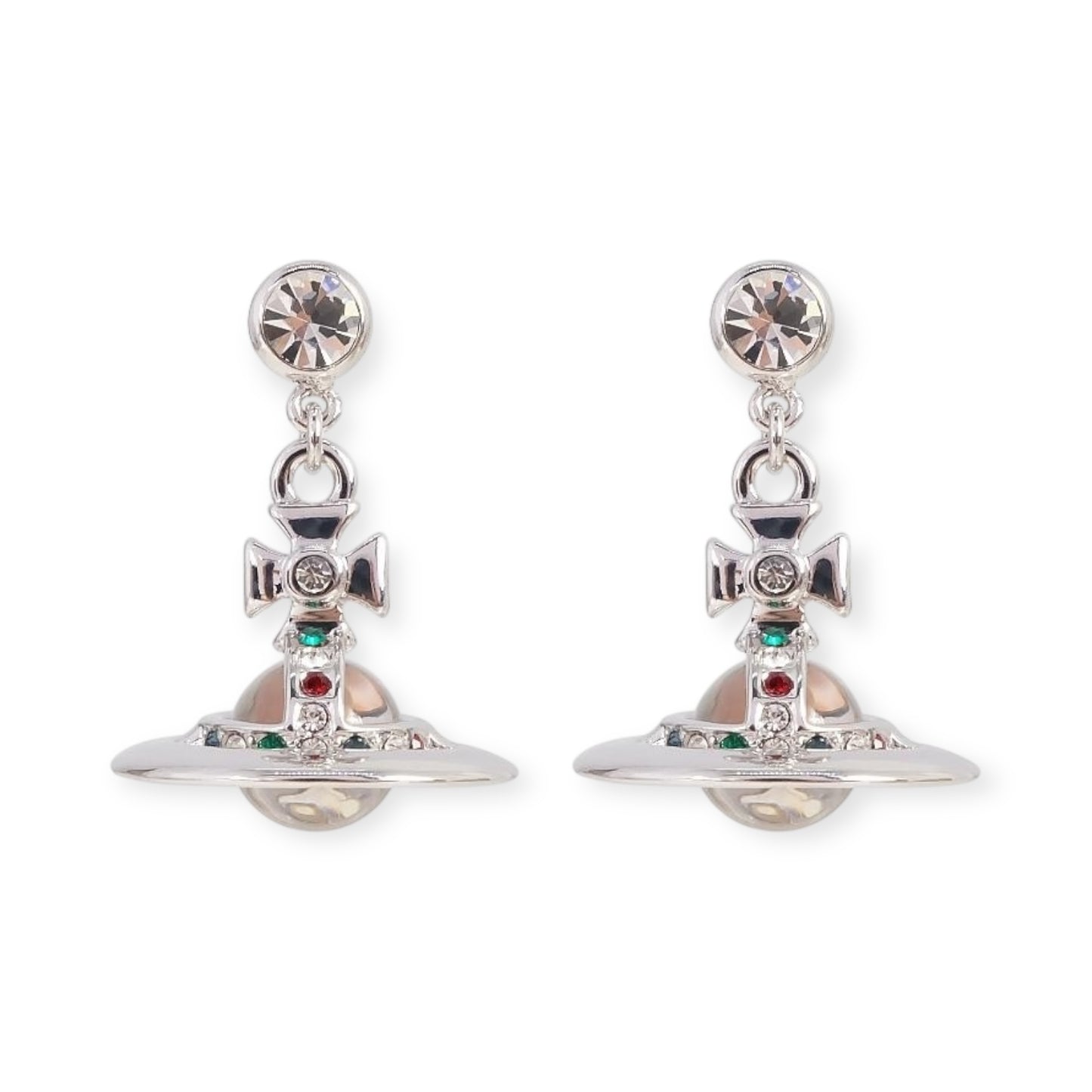 10MM Saturn Orb Earrings (19 Colors)