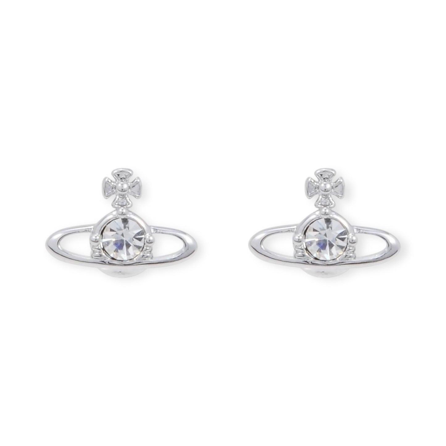 Mini Gem Stud Orb Pendant Earrings (6 Colors)