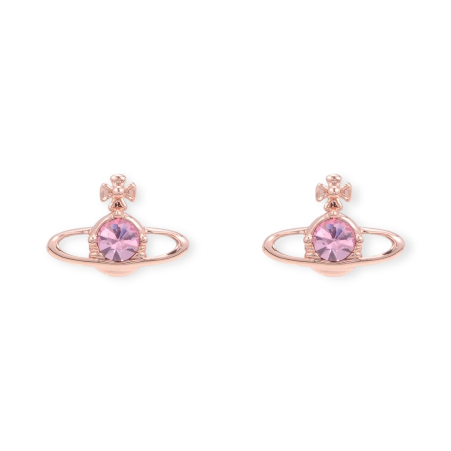 Mini Gem Stud Orb Pendant Earrings (6 Colors)