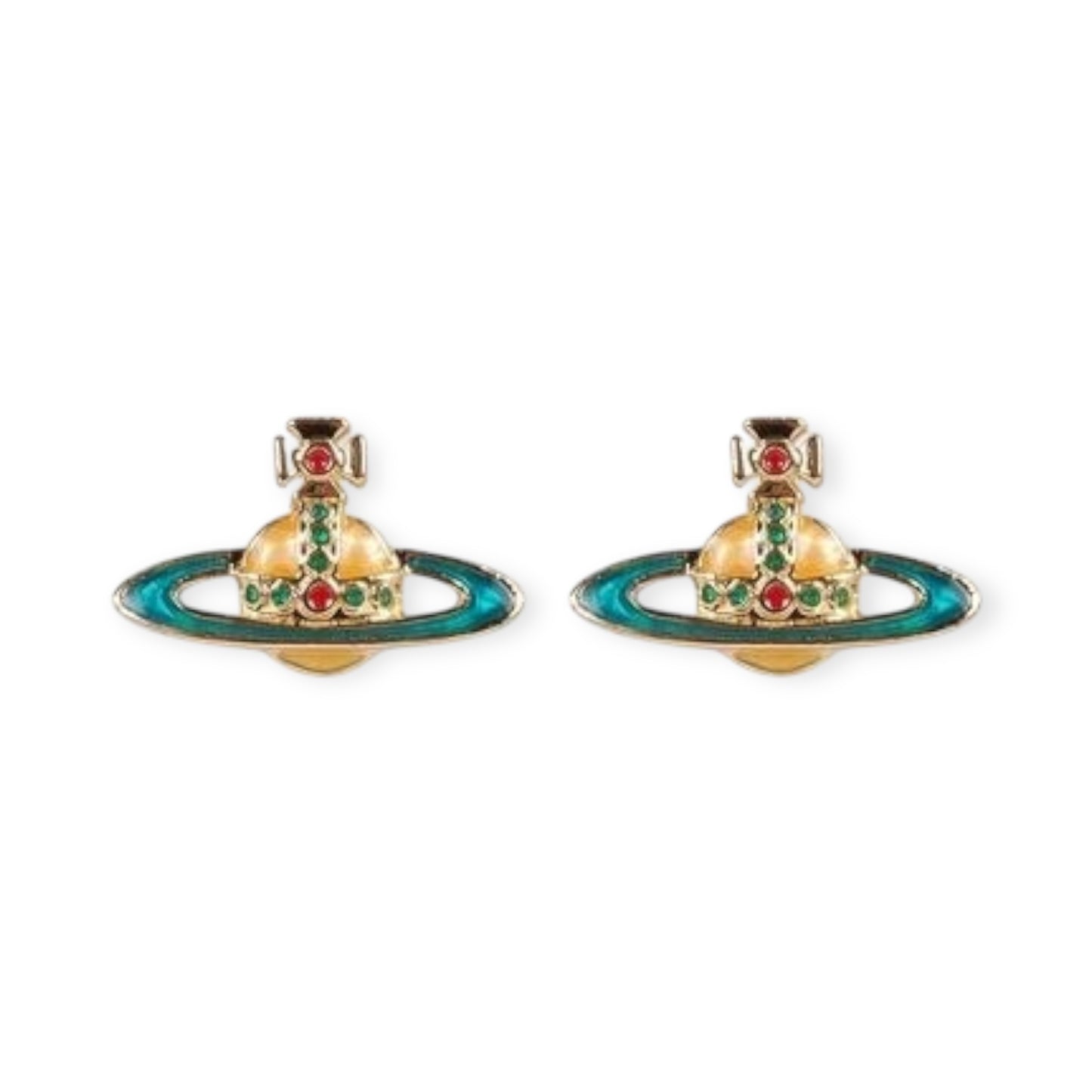 Mini Colorful Abstract Orb Pendant Earrings (8 Colors)