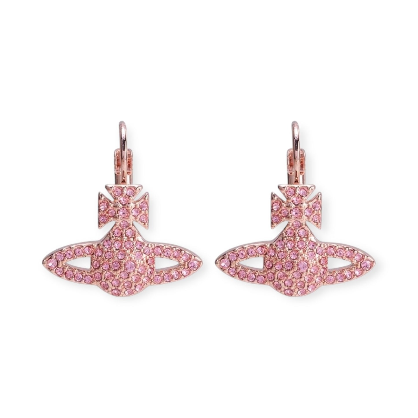 Gem Studded Encrusted Orb Pendant Earrings (5 Colors)