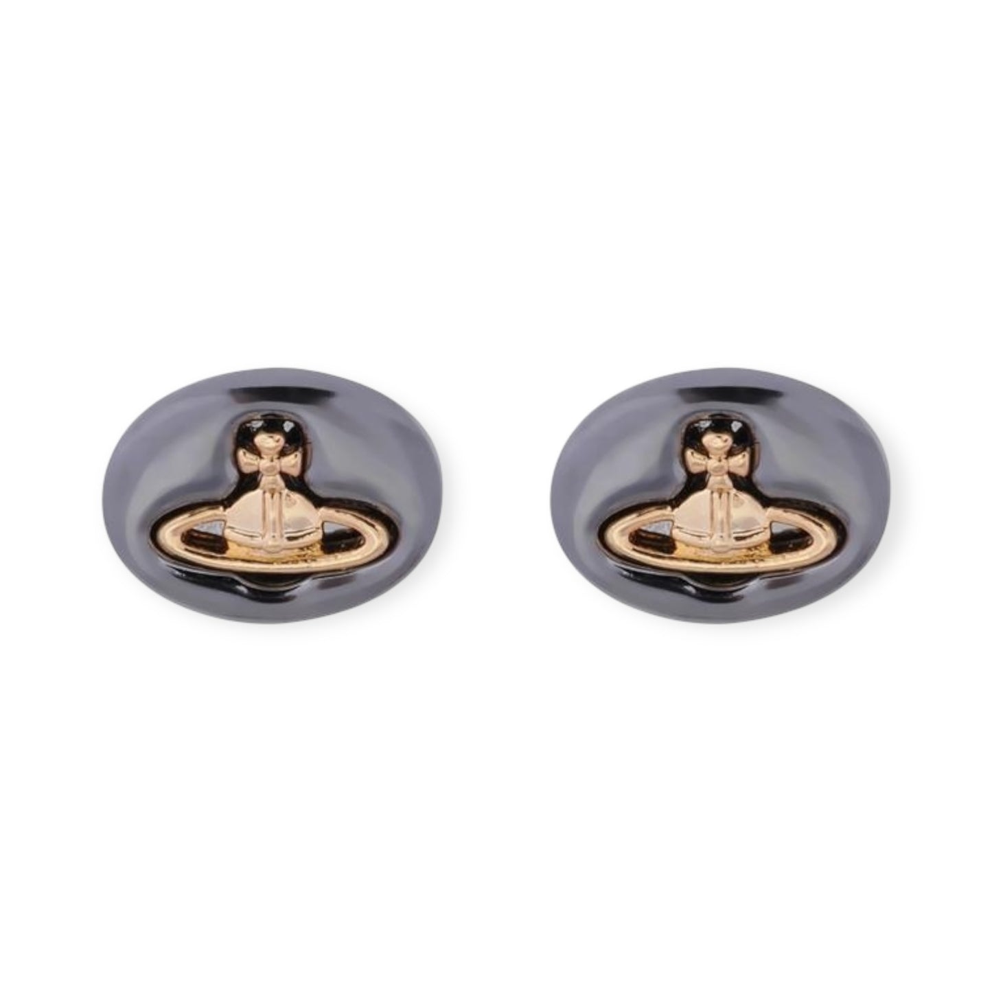 Pebble Stone Design Engraved Orb Earrings (5 Colors)