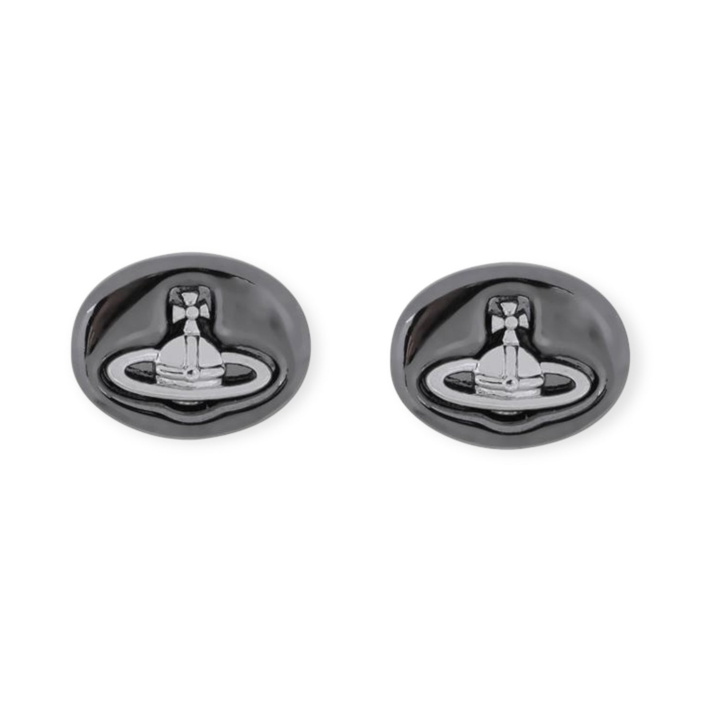 Pebble Stone Design Engraved Orb Earrings (5 Colors)