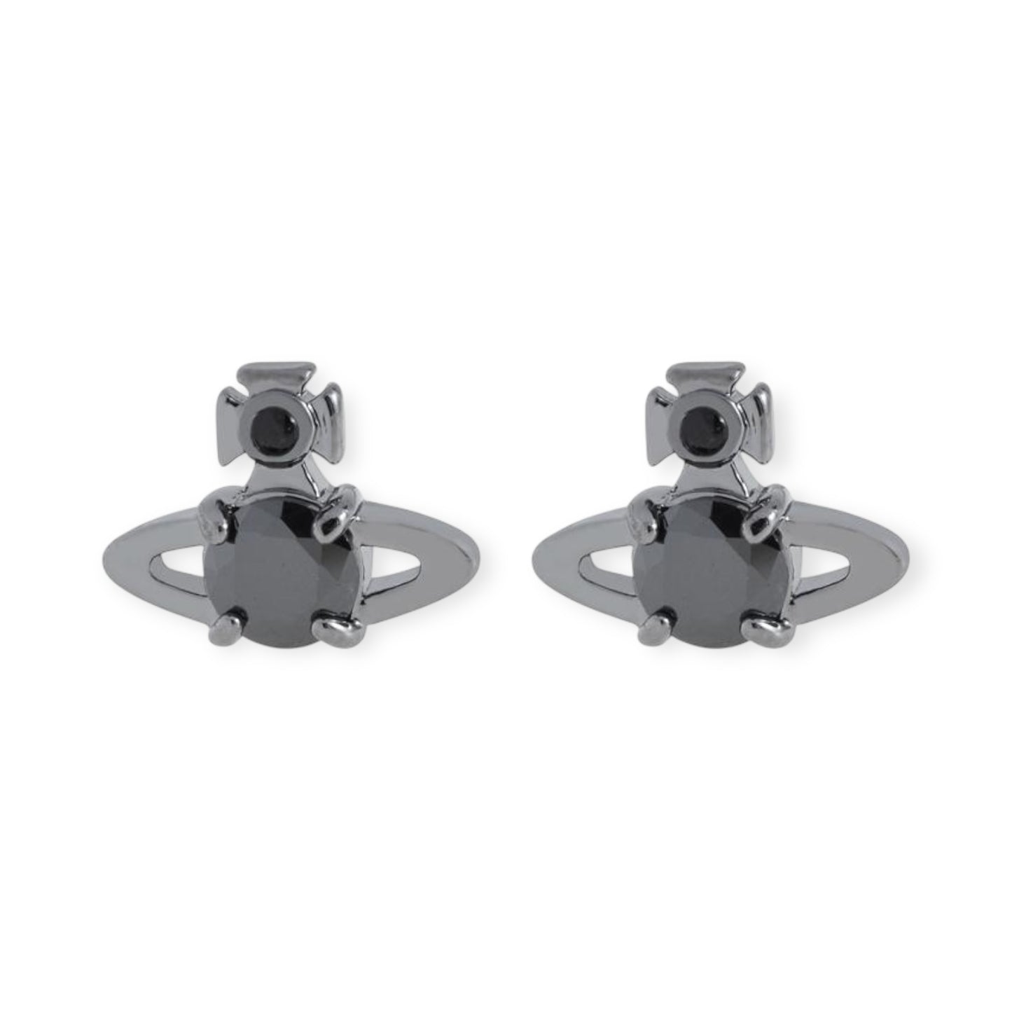 Mini Gem Stud Orb Pendant Earrings (5 Colors)