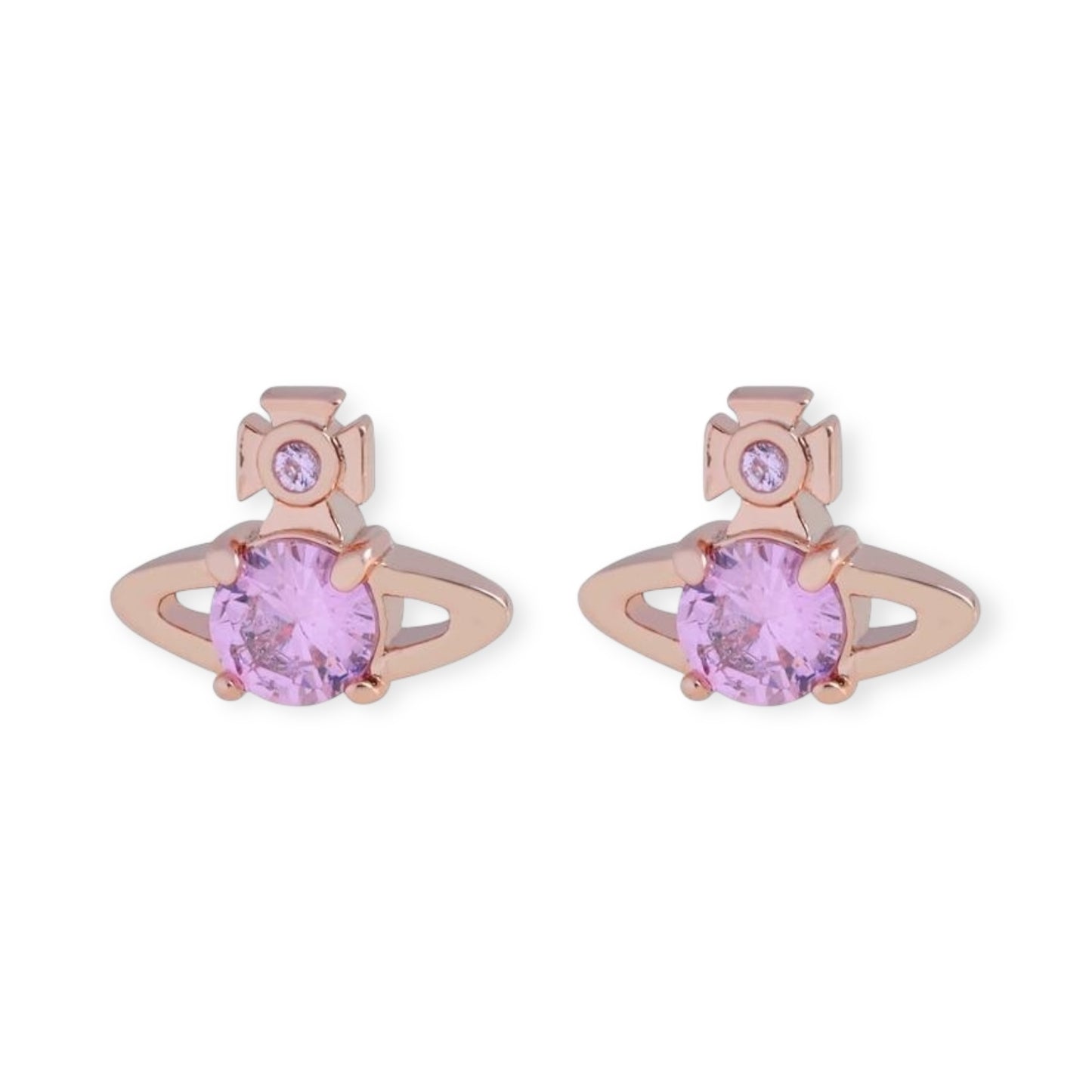 Mini Gem Stud Orb Pendant Earrings (5 Colors)