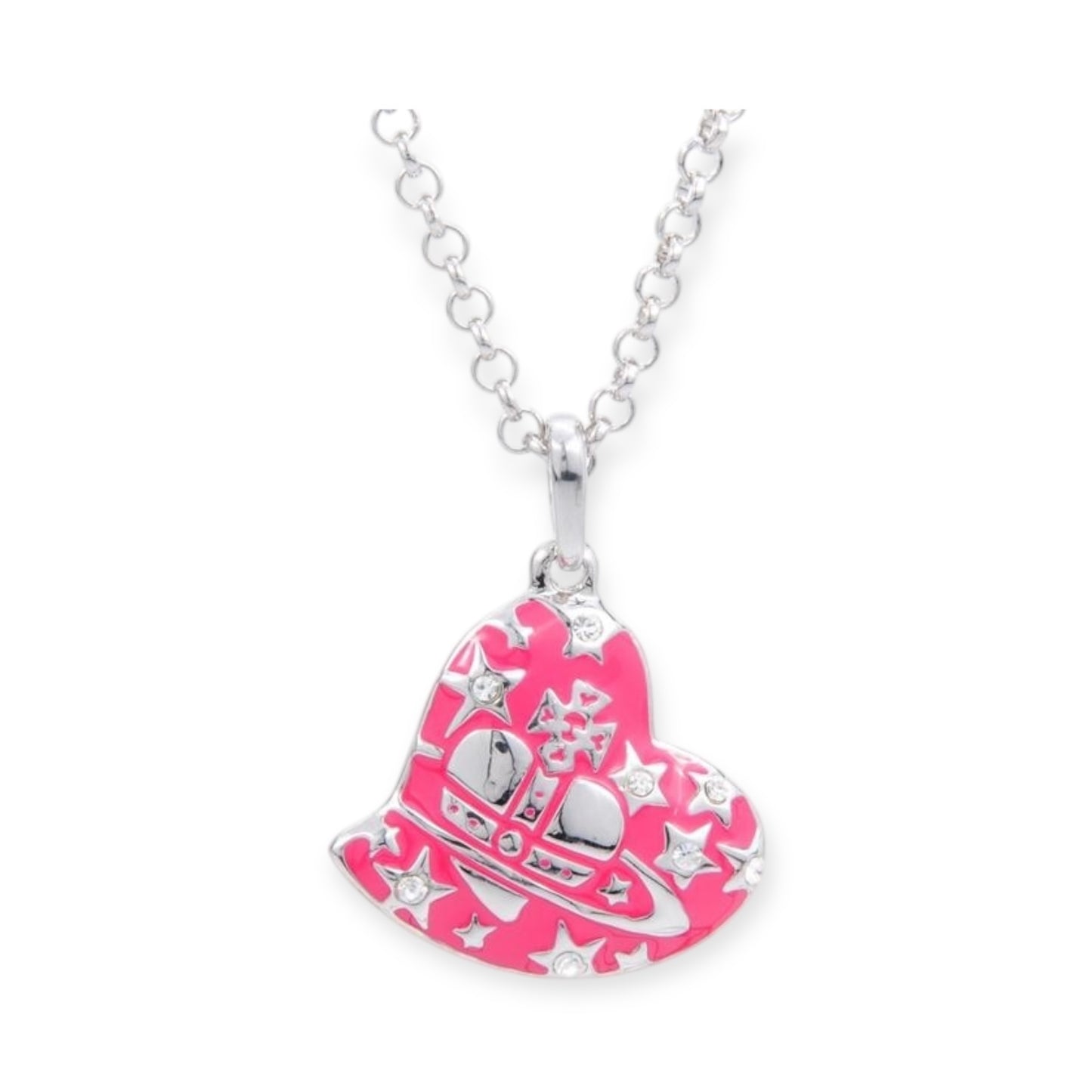 Heart Shape Asymmetrical Hanging Pendant Necklace (3 Colors)