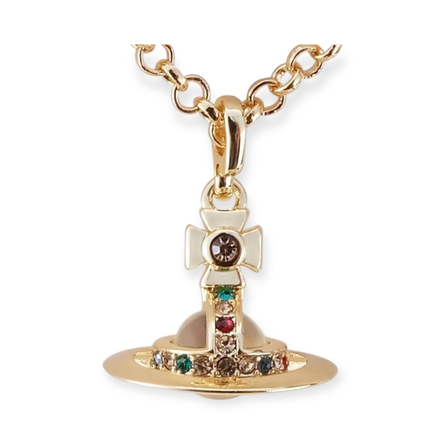 6MM Saturn Orb Pendant Necklace (25 Colors)