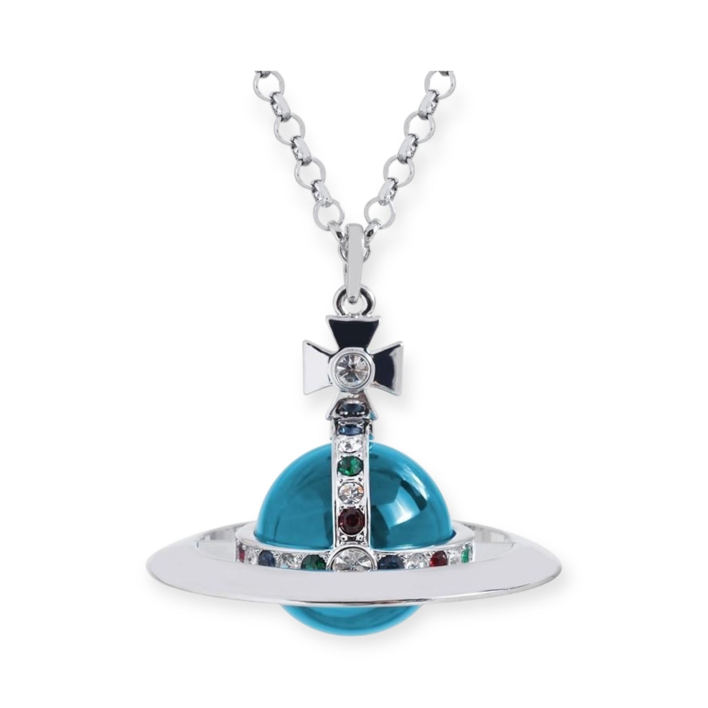 30MM Saturn Orb Pendant Necklace (15 Colors)