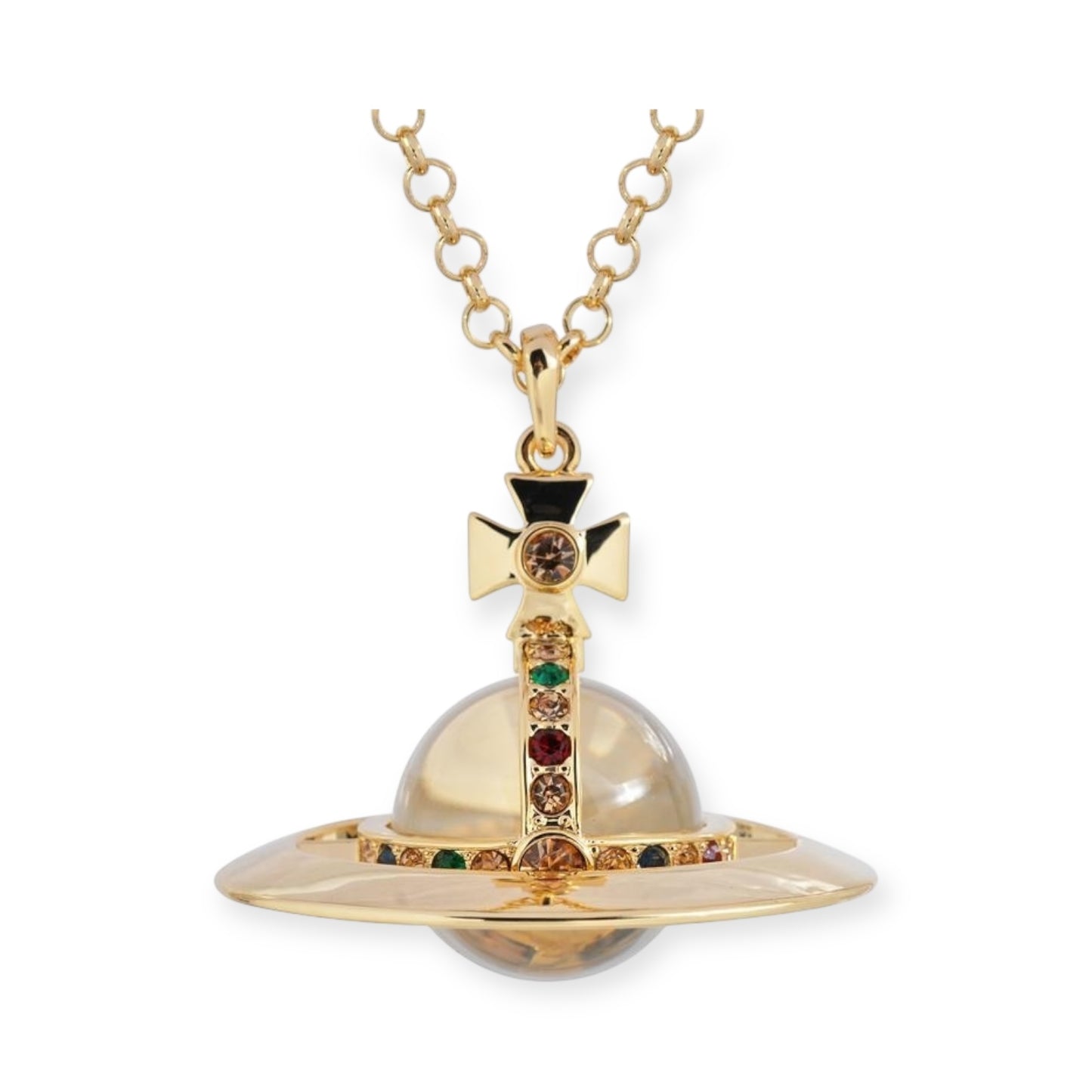 30MM Saturn Orb Pendant Necklace (15 Colors)