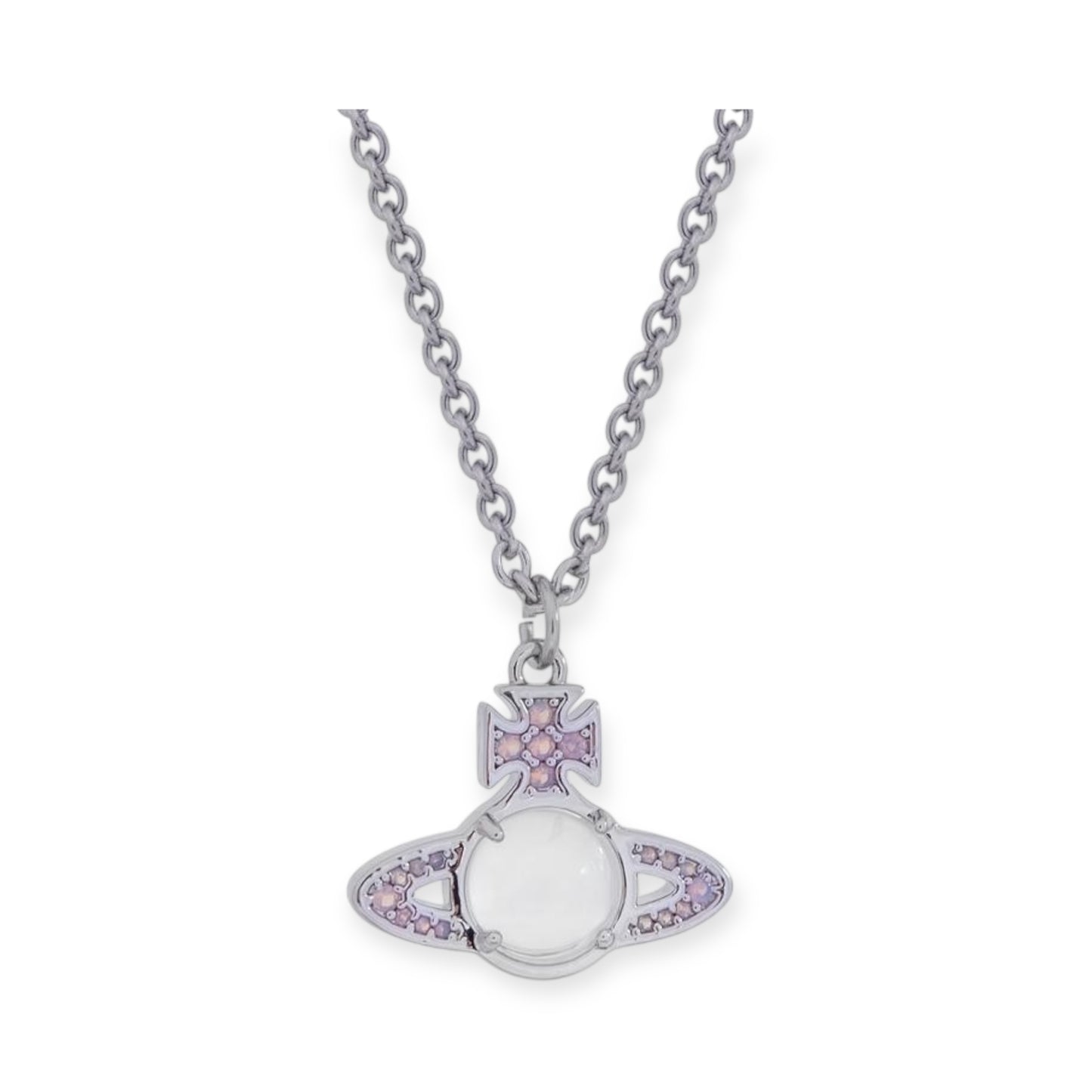 Colorful Studded Gem Orb Pendant Necklace (5 Colors)