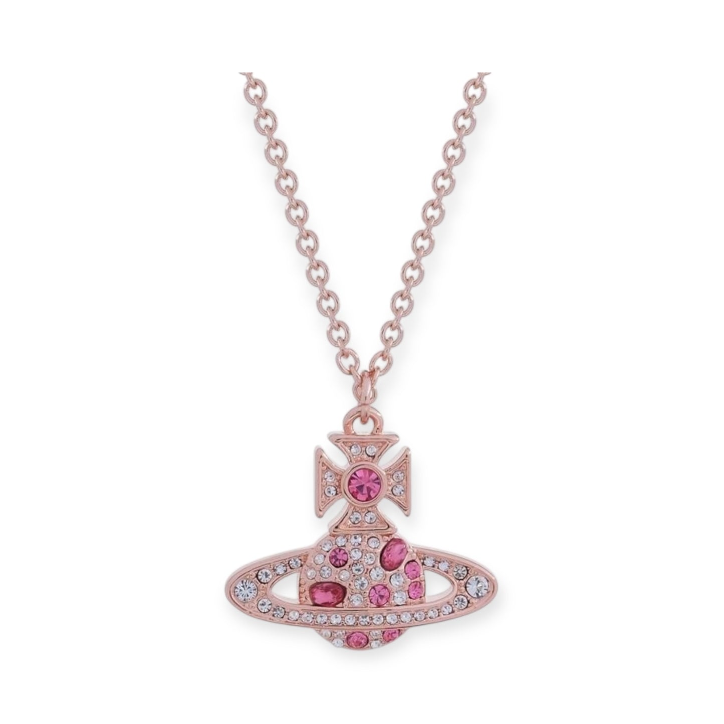 Colored Multi Gemstone Orb Pendant Necklace (6 Colors)