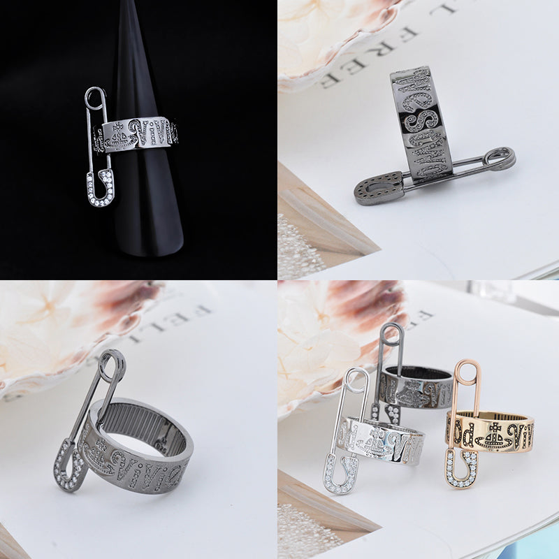 Safety Pin Ring (3 Colors)