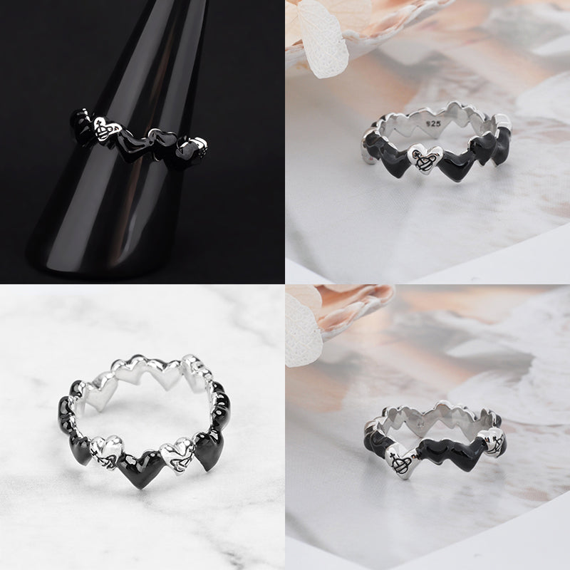 Muti Repeated Heart Ring (4 colors)