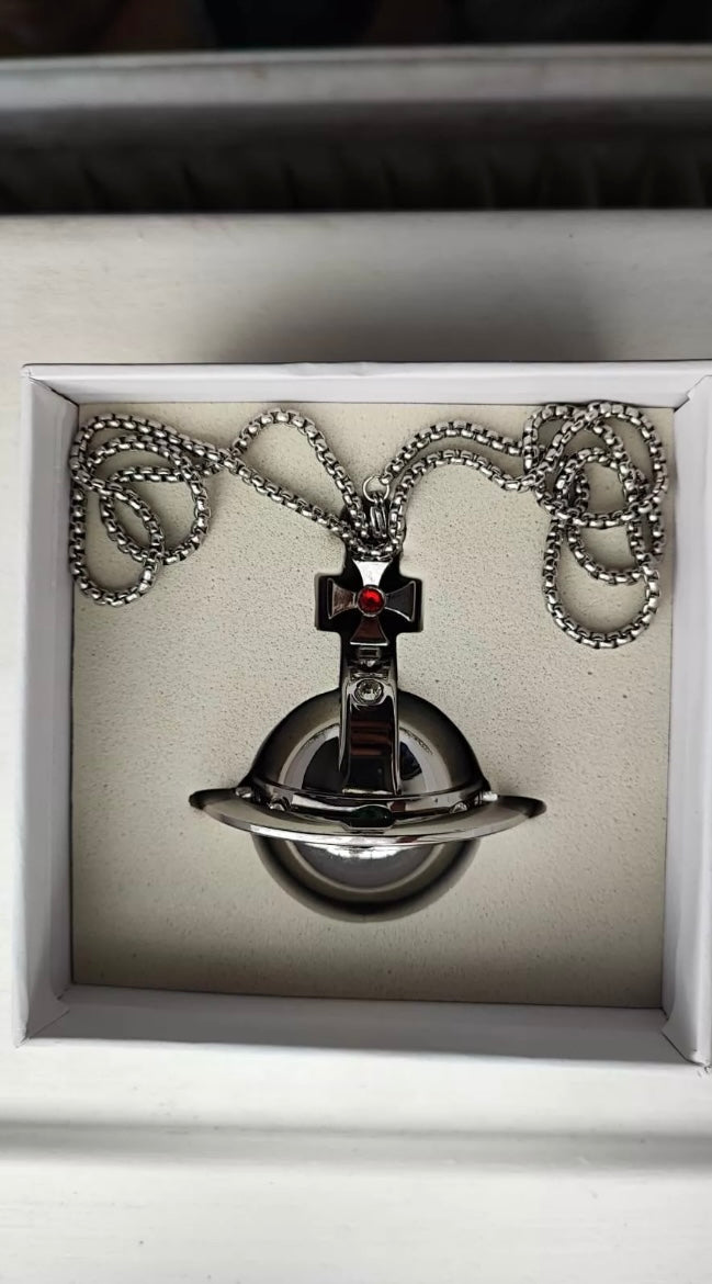 Shins Lighter Orb Necklace (Gold & Silver)