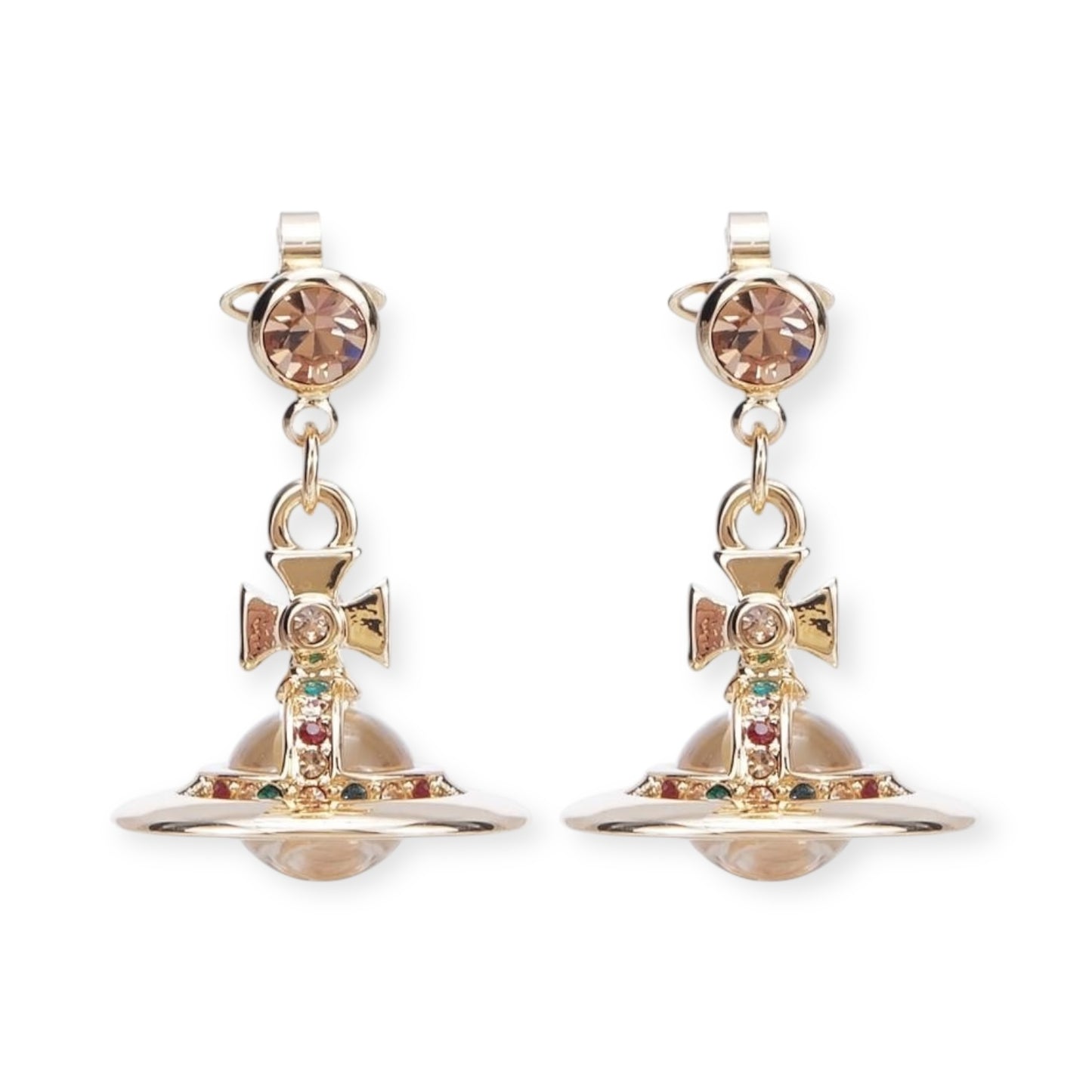 10MM Saturn Orb Earrings (19 Colors)