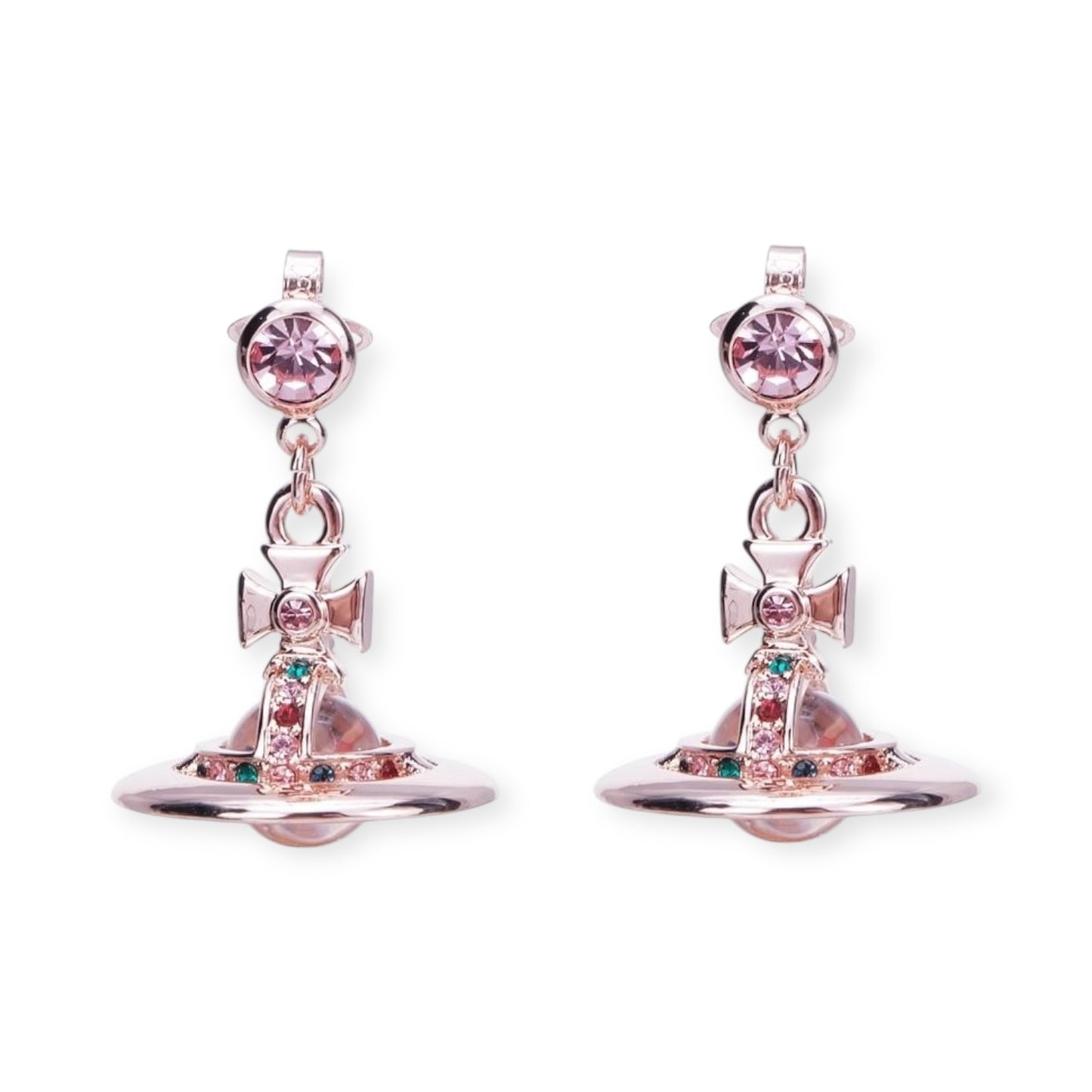 10MM Saturn Orb Earrings (19 Colors)