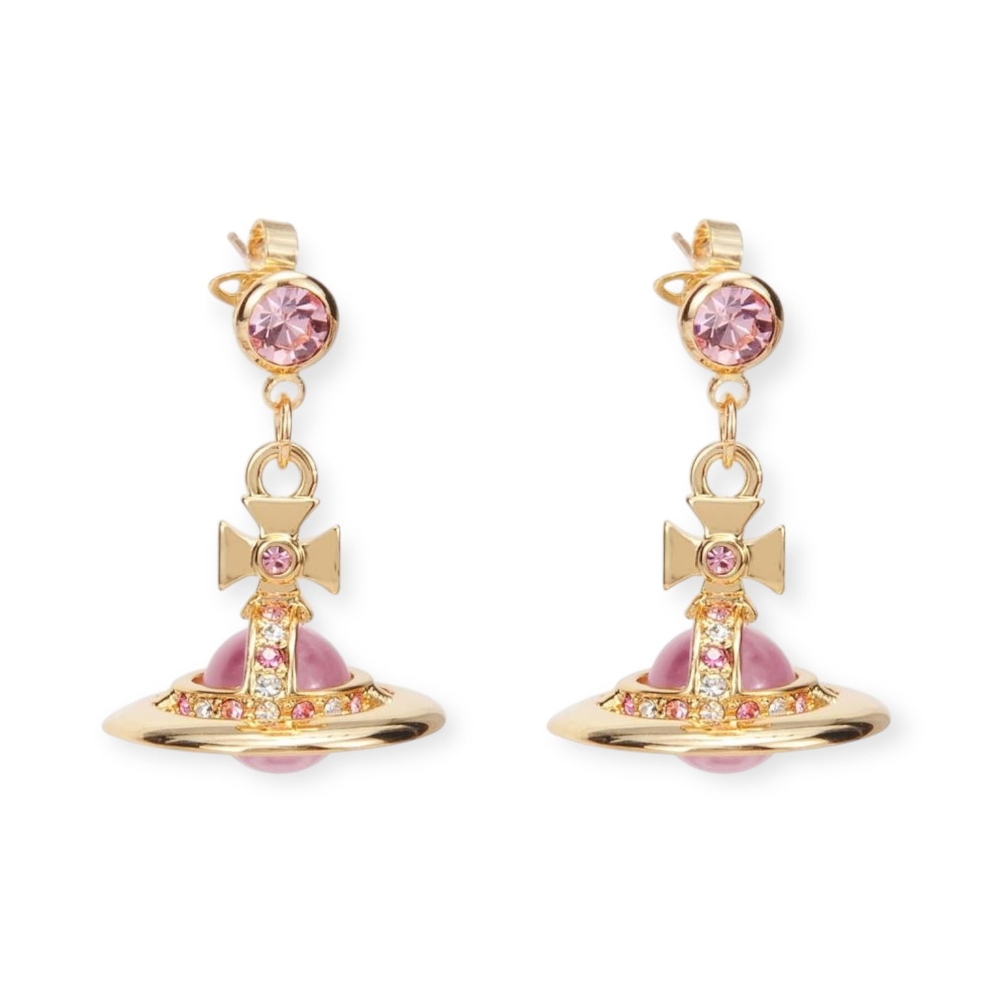 10MM Saturn Orb Earrings (19 Colors)