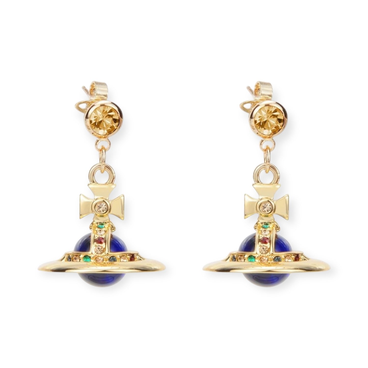 10MM Saturn Orb Earrings (19 Colors)