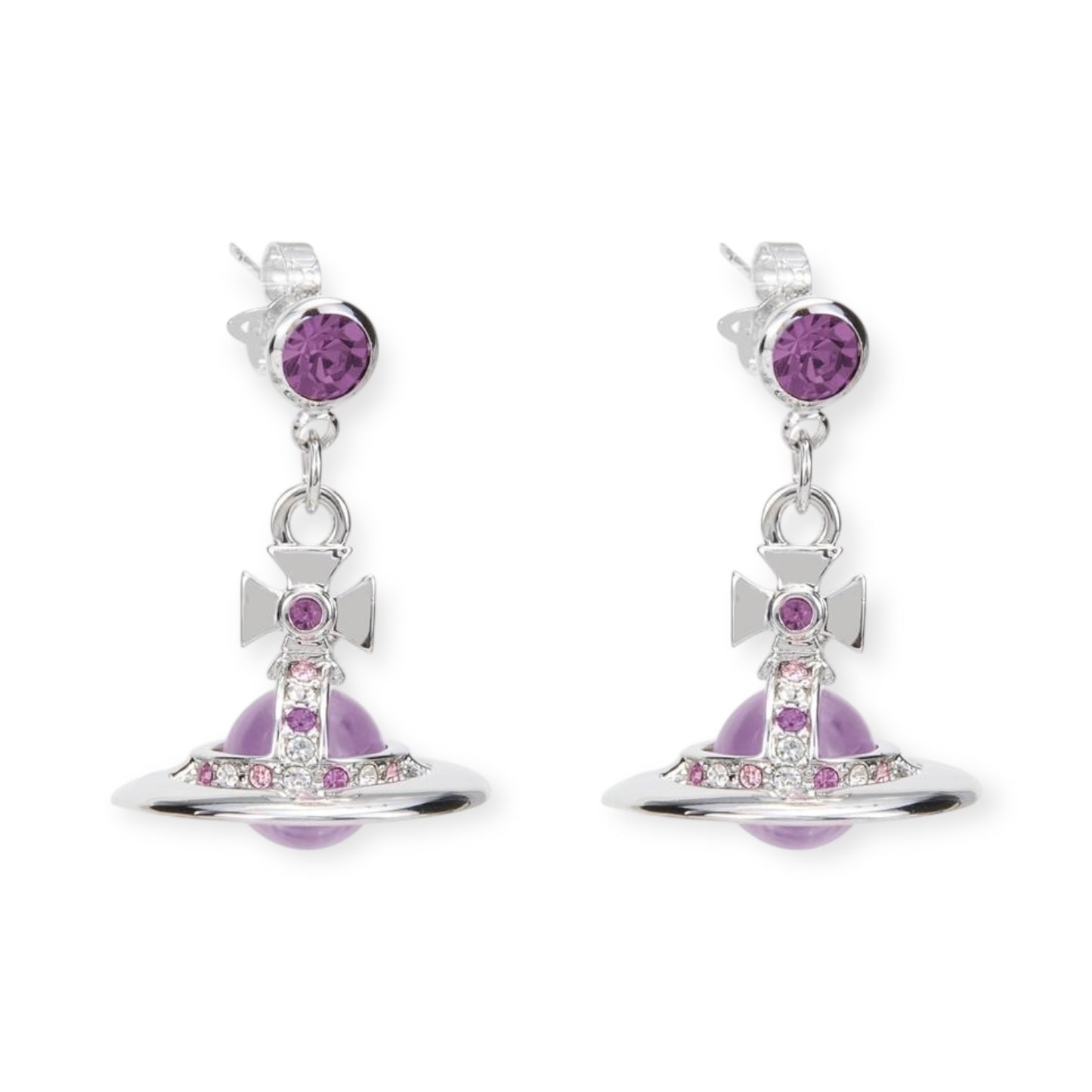 10MM Saturn Orb Earrings (19 Colors)