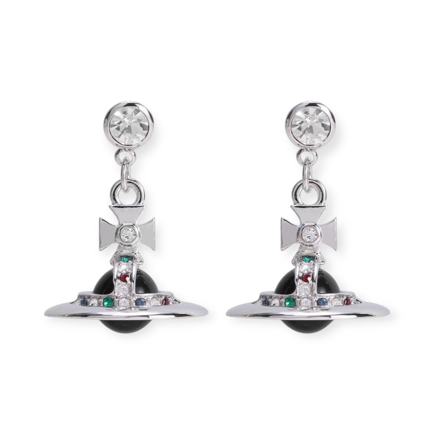 10MM Saturn Orb Earrings (19 Colors)