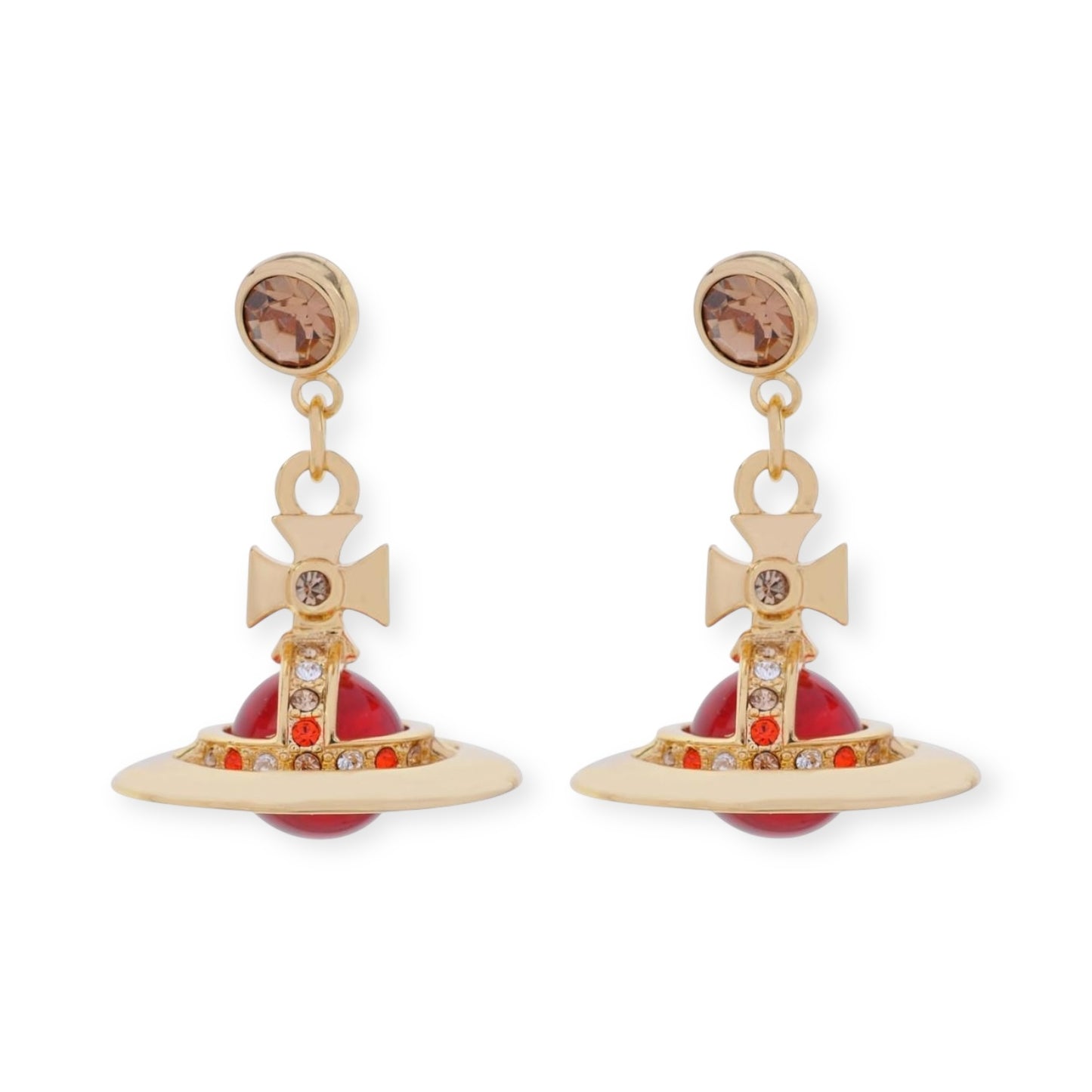10MM Saturn Orb Earrings (19 Colors)