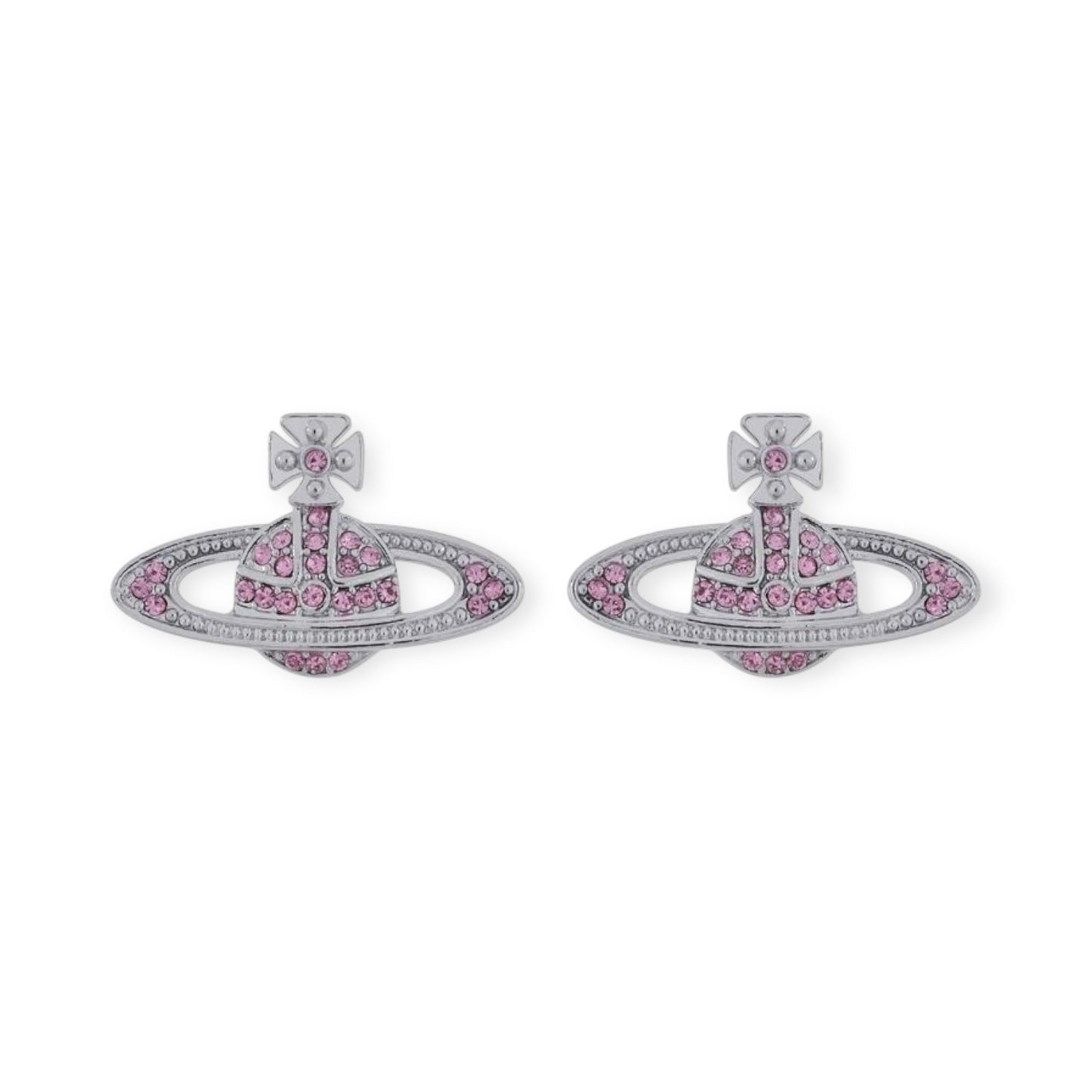 Mini Gem Studded Orb Pendant Earrings (7 Colors)