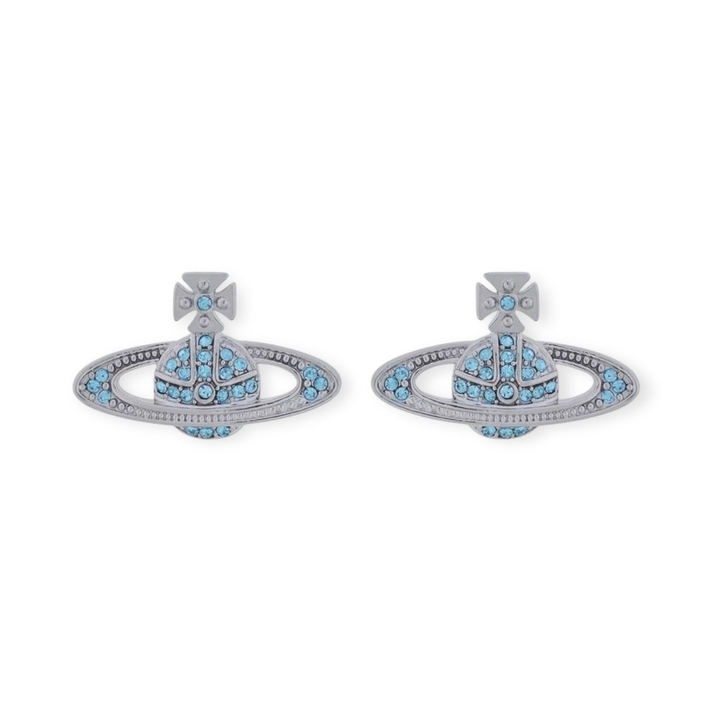Mini Gem Studded Orb Pendant Earrings (7 Colors)