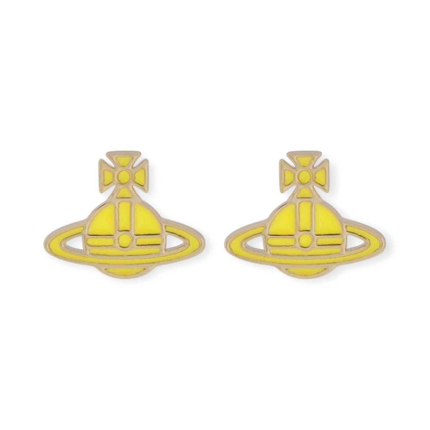 Multicolor Outline Orb Design 2D Earrings (12 Colors)