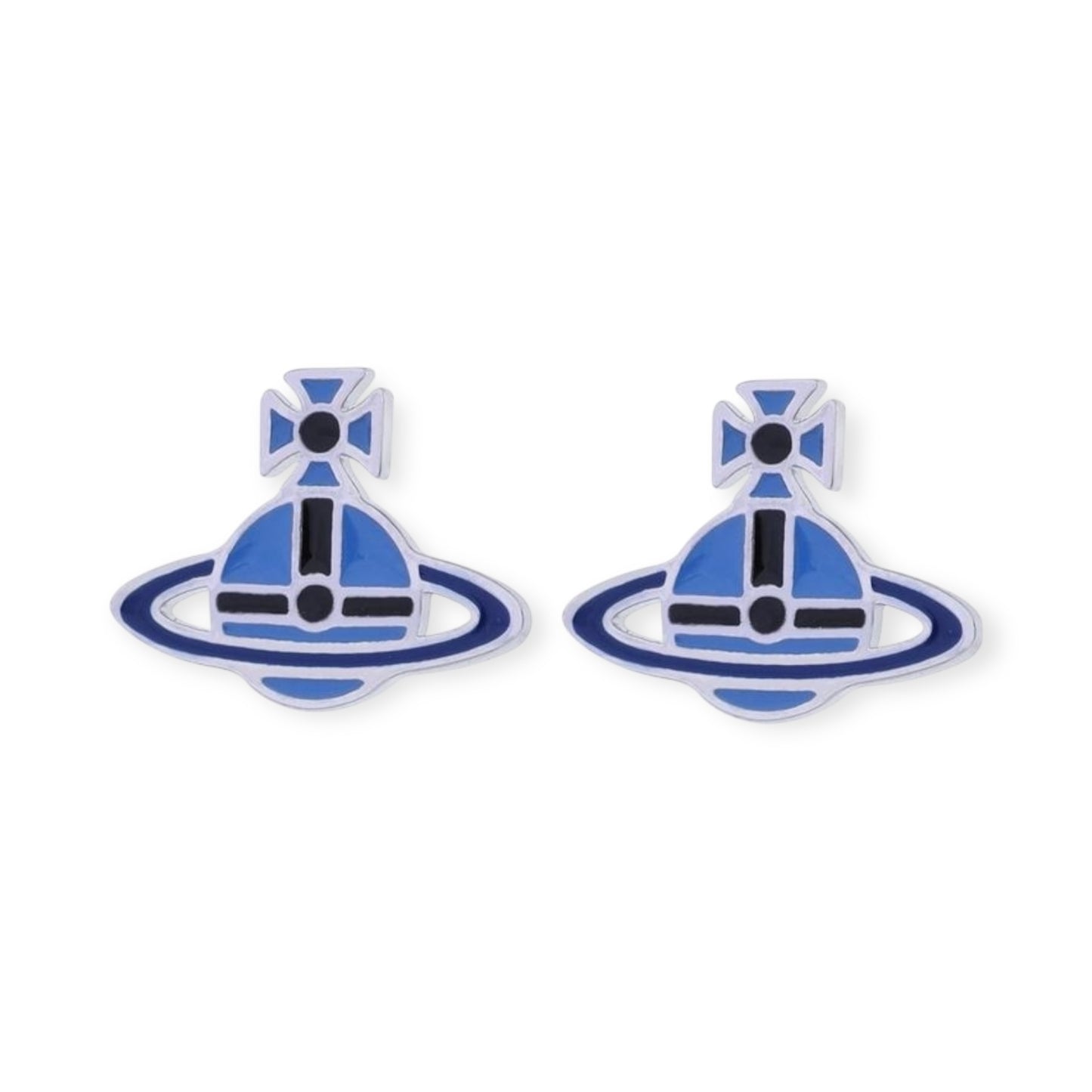 Multicolor Outline Orb Design 2D Earrings (12 Colors)