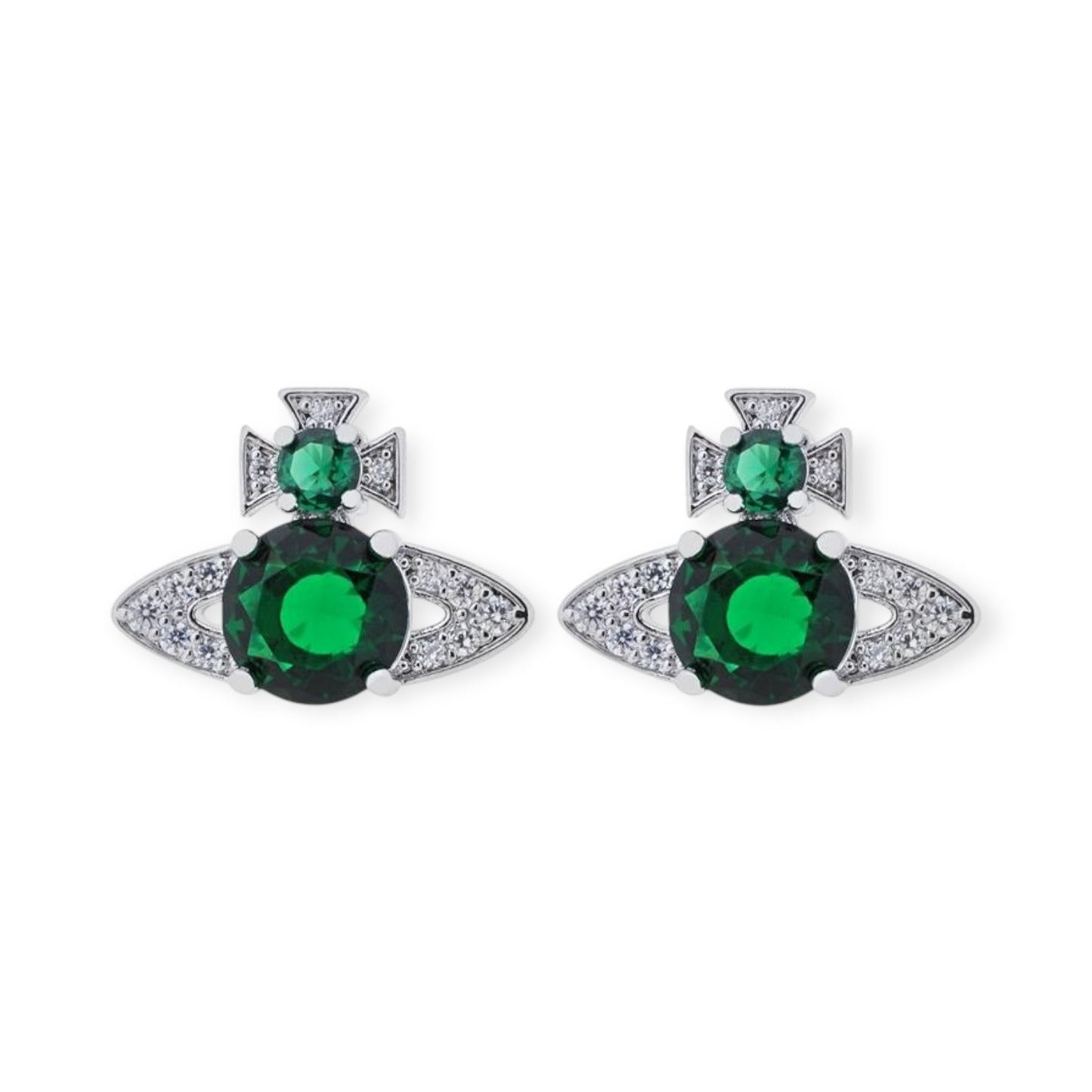 Multicolor Gem Orb Pendant Earrings (4 Colors)