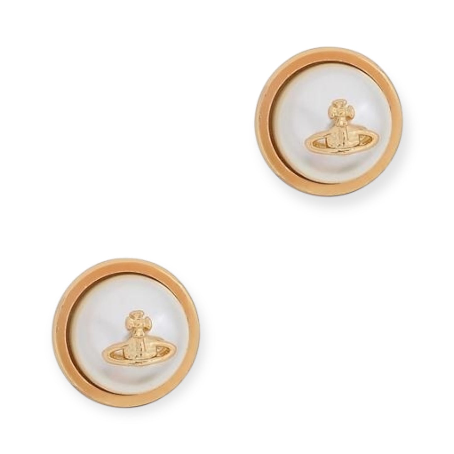 Pearl Orb Pendant Design Gold & Silver Stud Earrings (2 Colors)