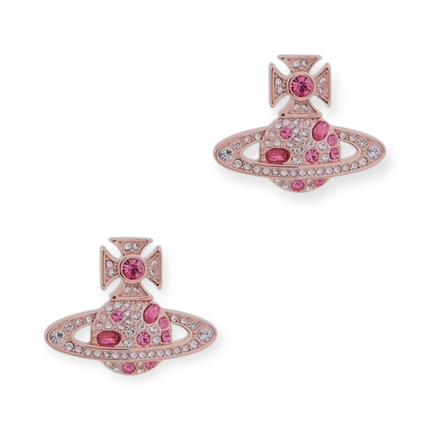 Colored Multi Gemstone Orb Pendant Stud Earrings (6 Colors)