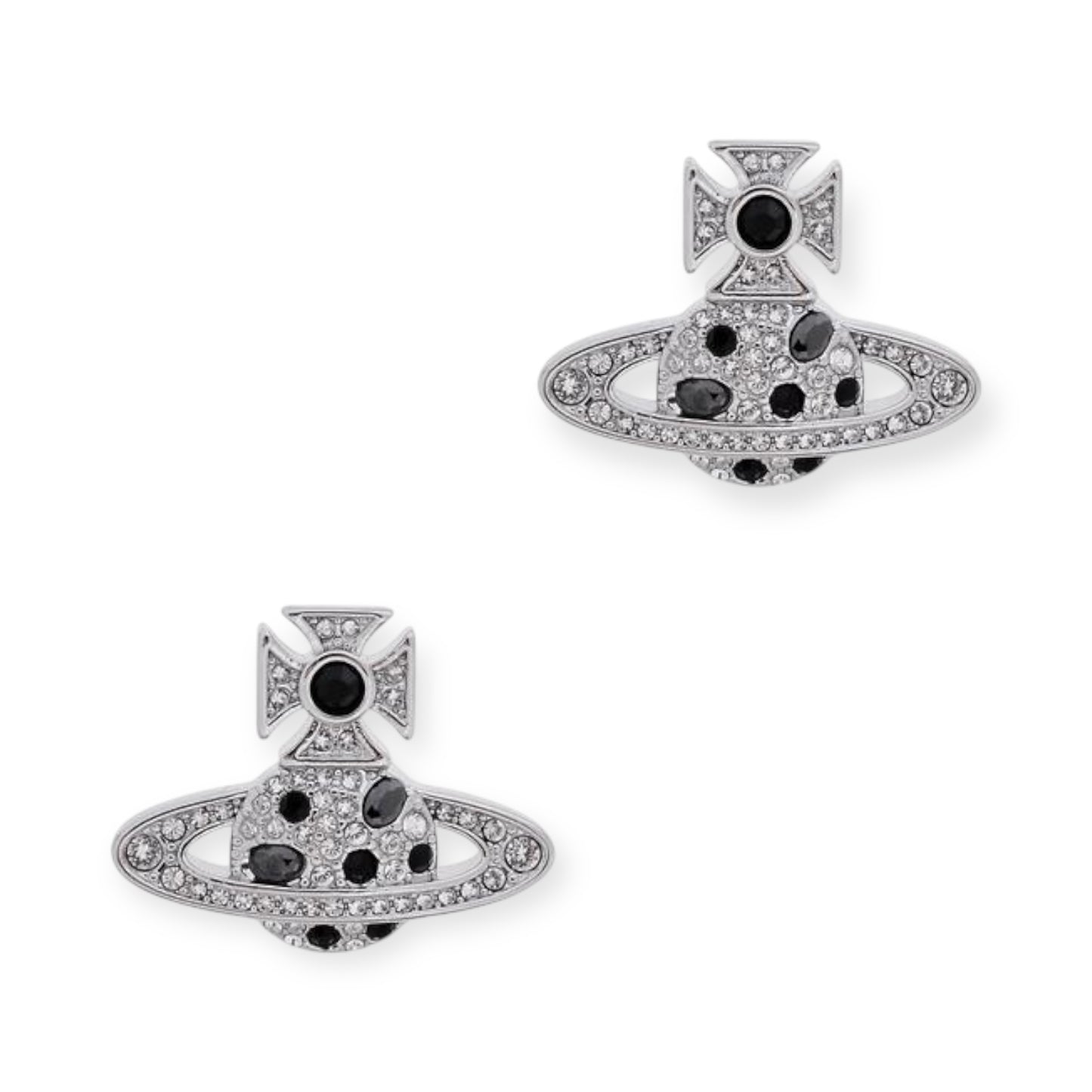 Colored Multi Gemstone Orb Pendant Stud Earrings (6 Colors)