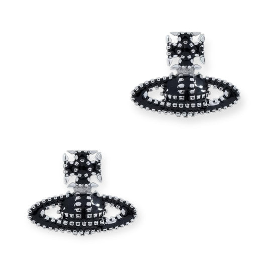 Colorful Square Dotted Orb Pendant Stud Earrings (4 Colors)