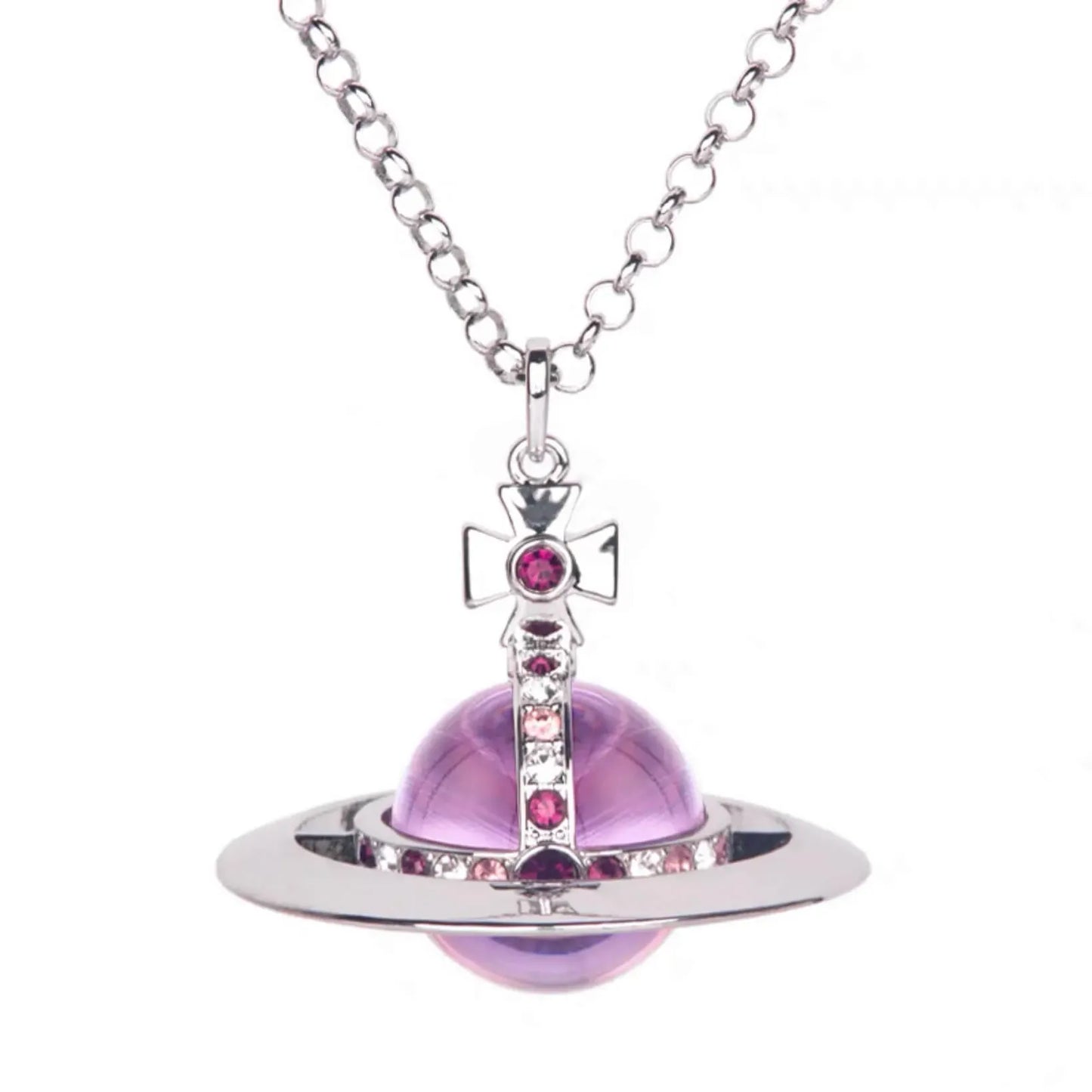 30MM Saturn Orb Pendant Necklace (15 Colors)