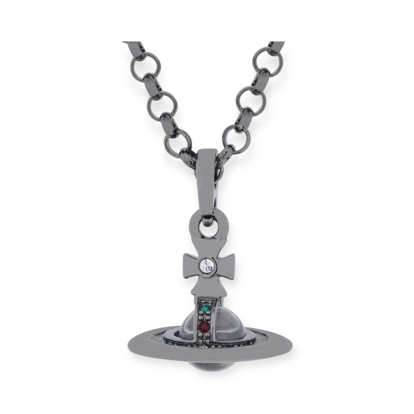 10MM Saturn Orb Pendant Necklace (26 Colors)