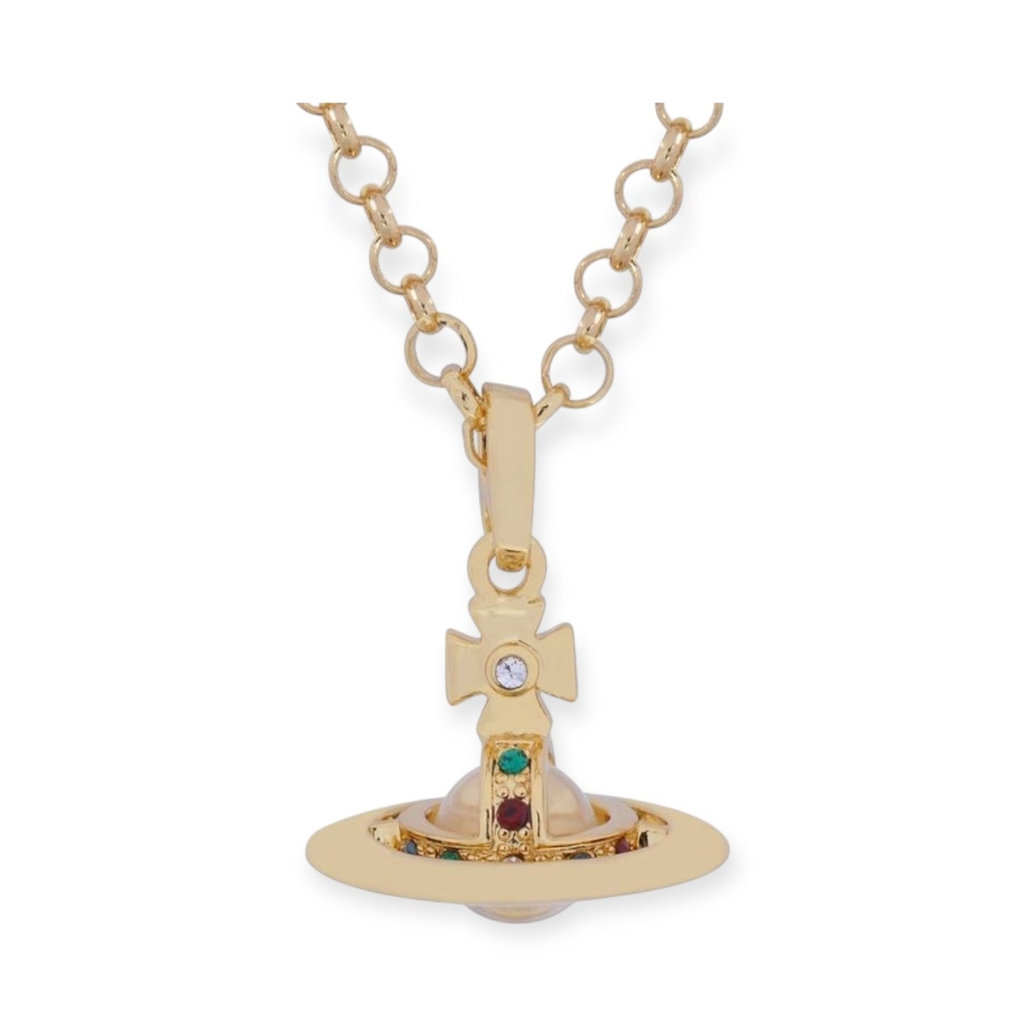 10MM Saturn Orb Pendant Necklace (26 Colors)