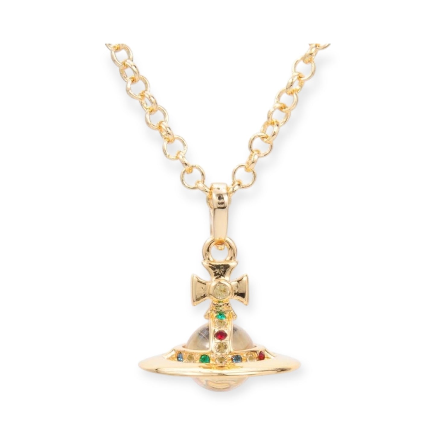 10MM Saturn Orb Pendant Necklace (26 Colors)