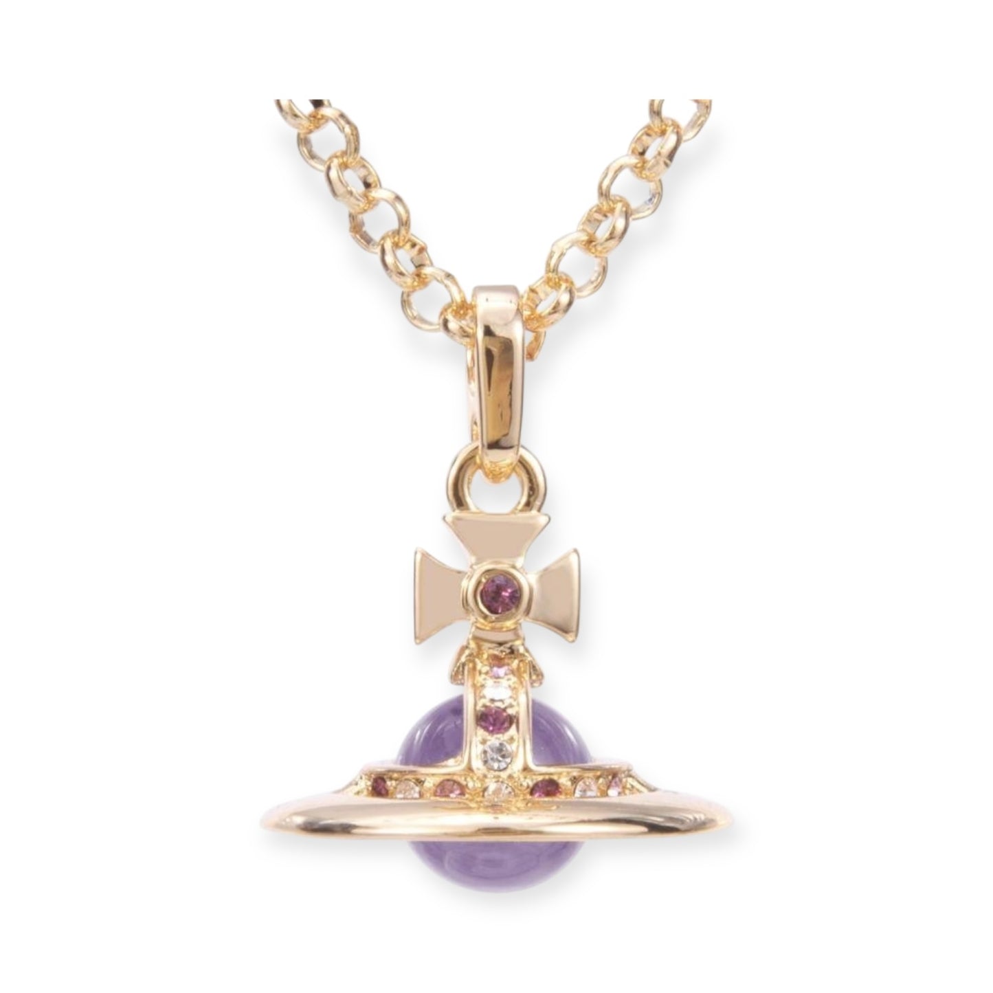 10MM Saturn Orb Pendant Necklace (26 Colors)