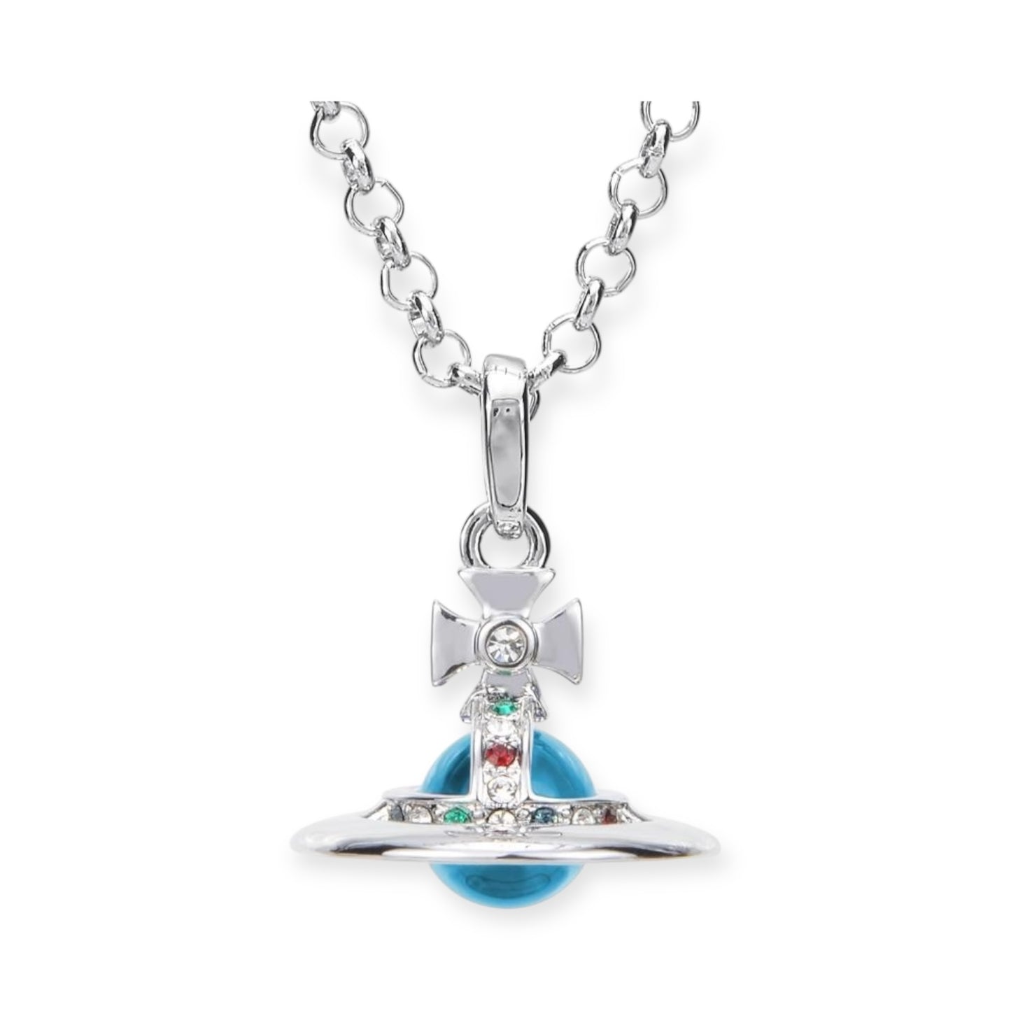 10MM Saturn Orb Pendant Necklace (26 Colors)
