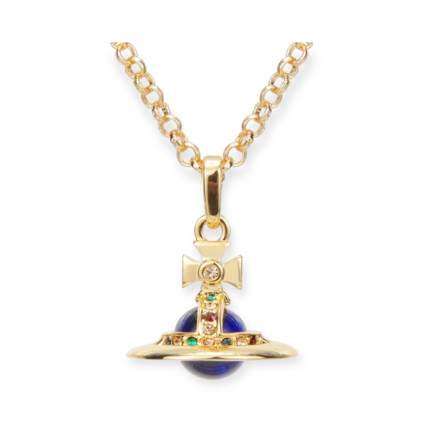 10MM Saturn Orb Pendant Necklace (26 Colors)