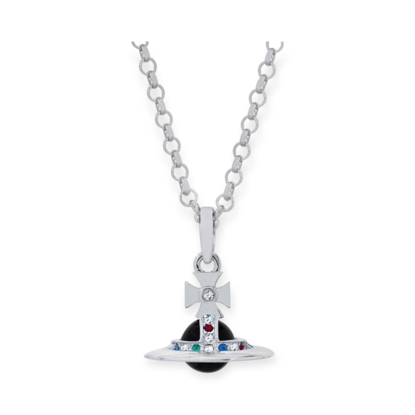 10MM Saturn Orb Pendant Necklace (26 Colors)