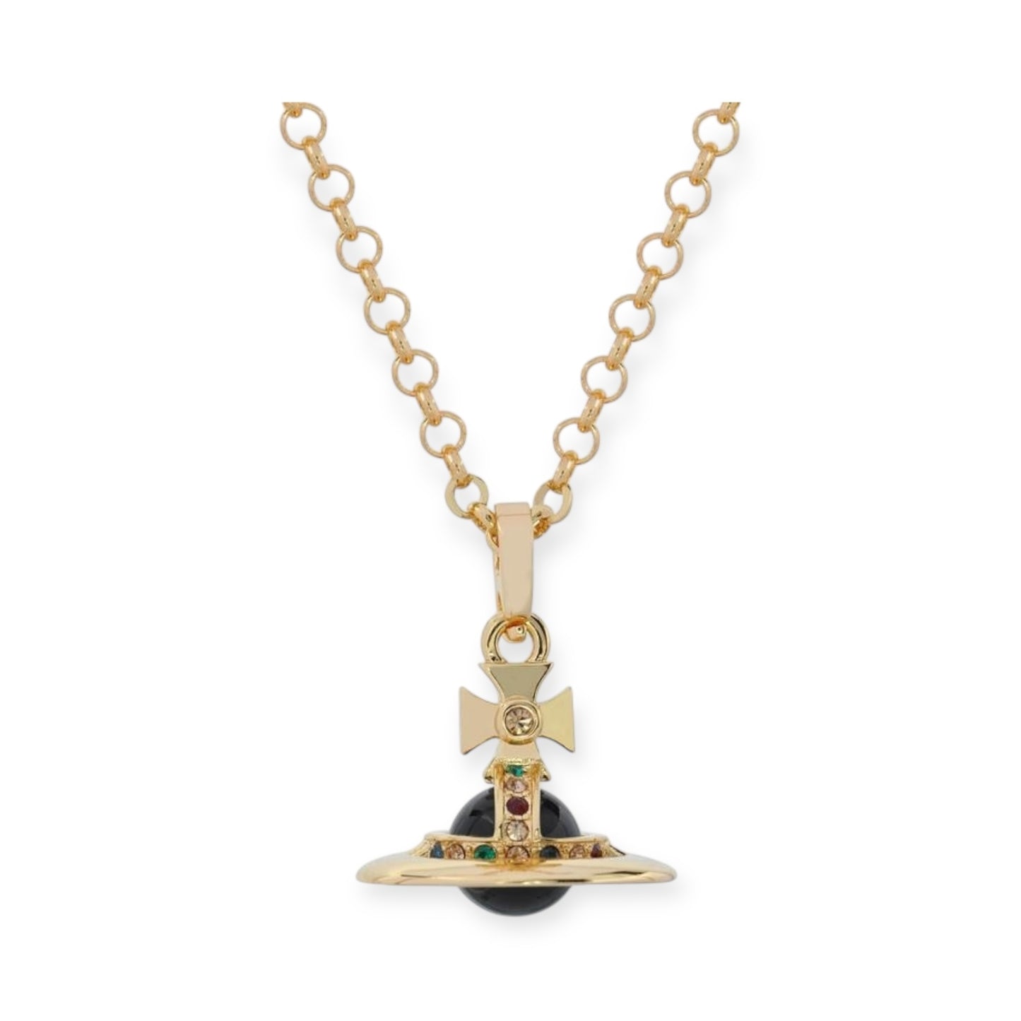 10MM Saturn Orb Pendant Necklace (26 Colors)