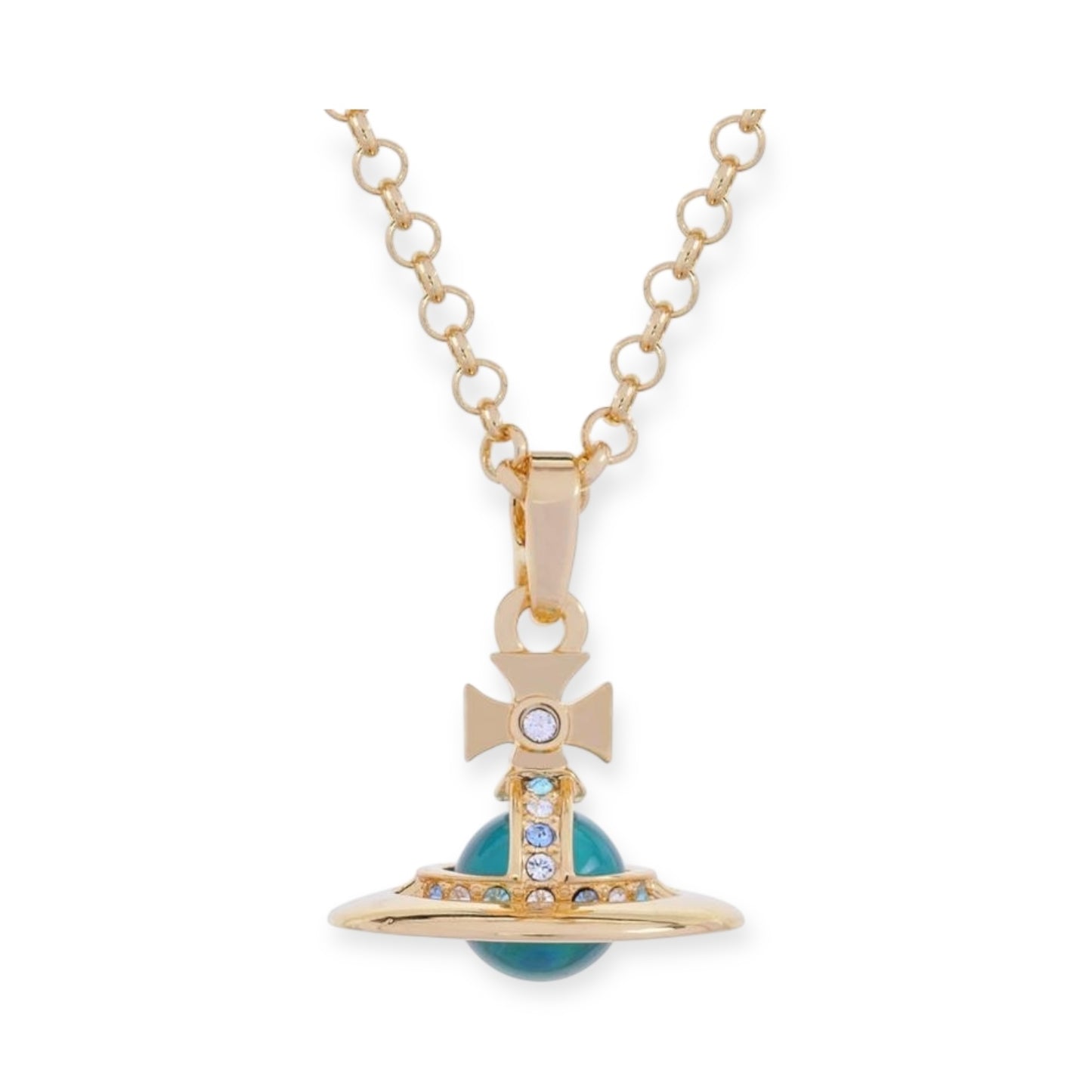 10MM Saturn Orb Pendant Necklace (26 Colors)