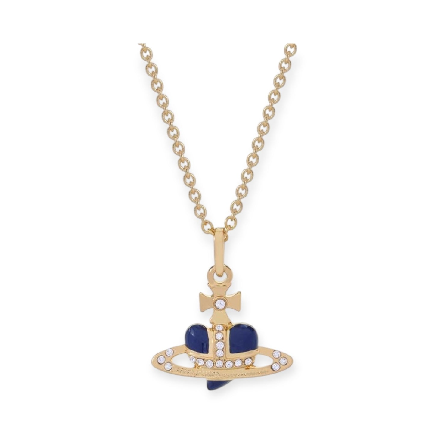 Mini Heart Orb Design Gold Chain Necklace (7 Colors)