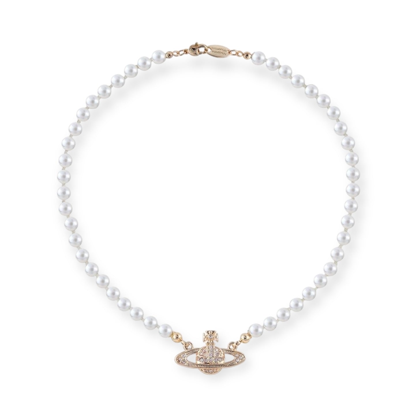 Beaded Pearl Abstract Bas Pendant Orb Necklace (3 Colors)