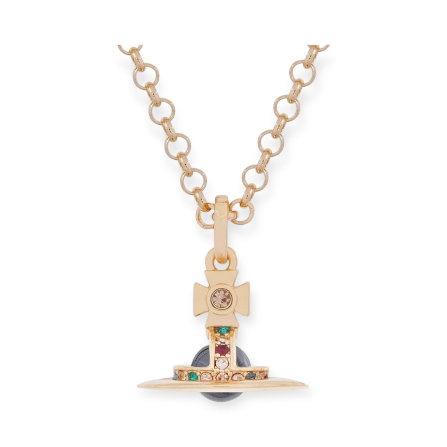 6MM Saturn Orb Pendant Necklace (25 Colors)