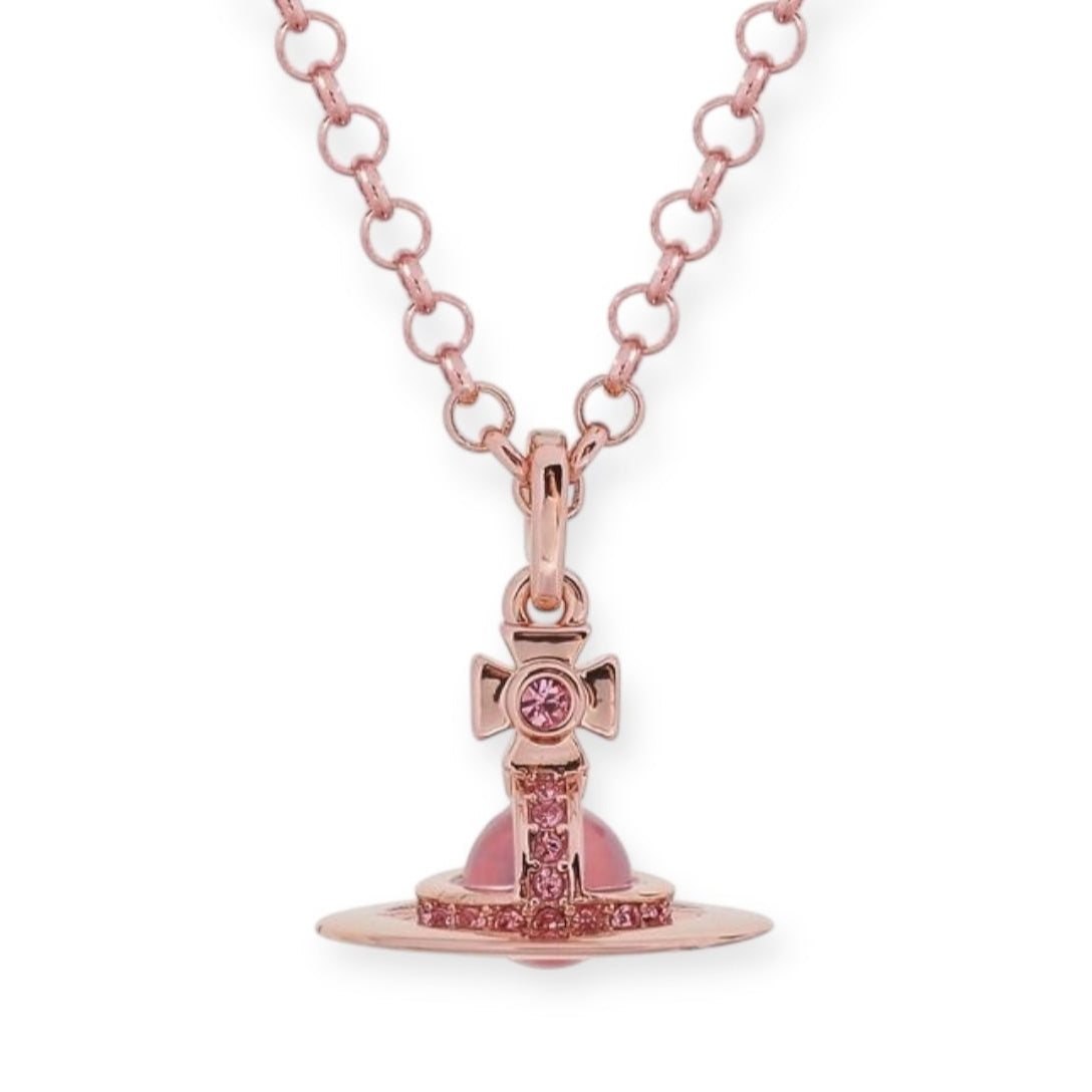 6MM Saturn Orb Pendant Necklace (25 Colors)