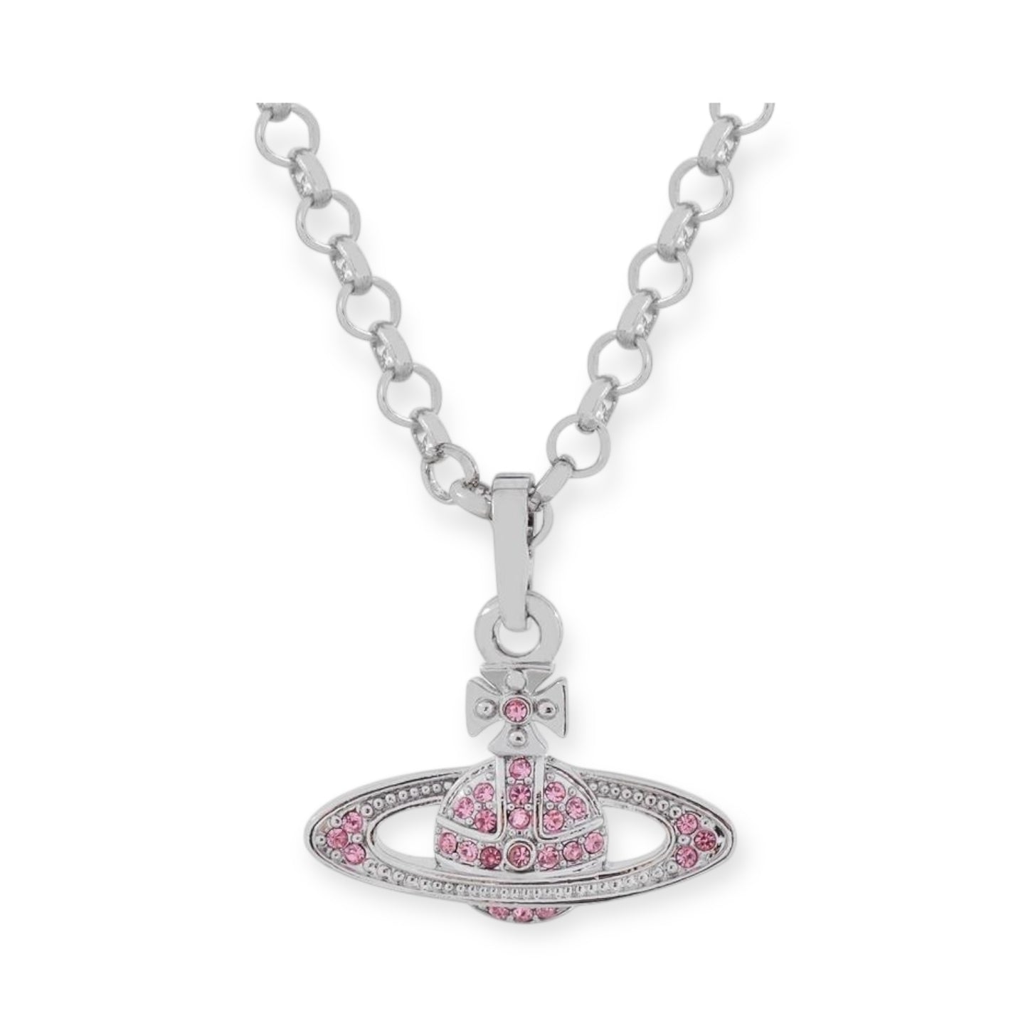 Mini Gem Studded Planet Orb Pendant Necklace (5 Colors)