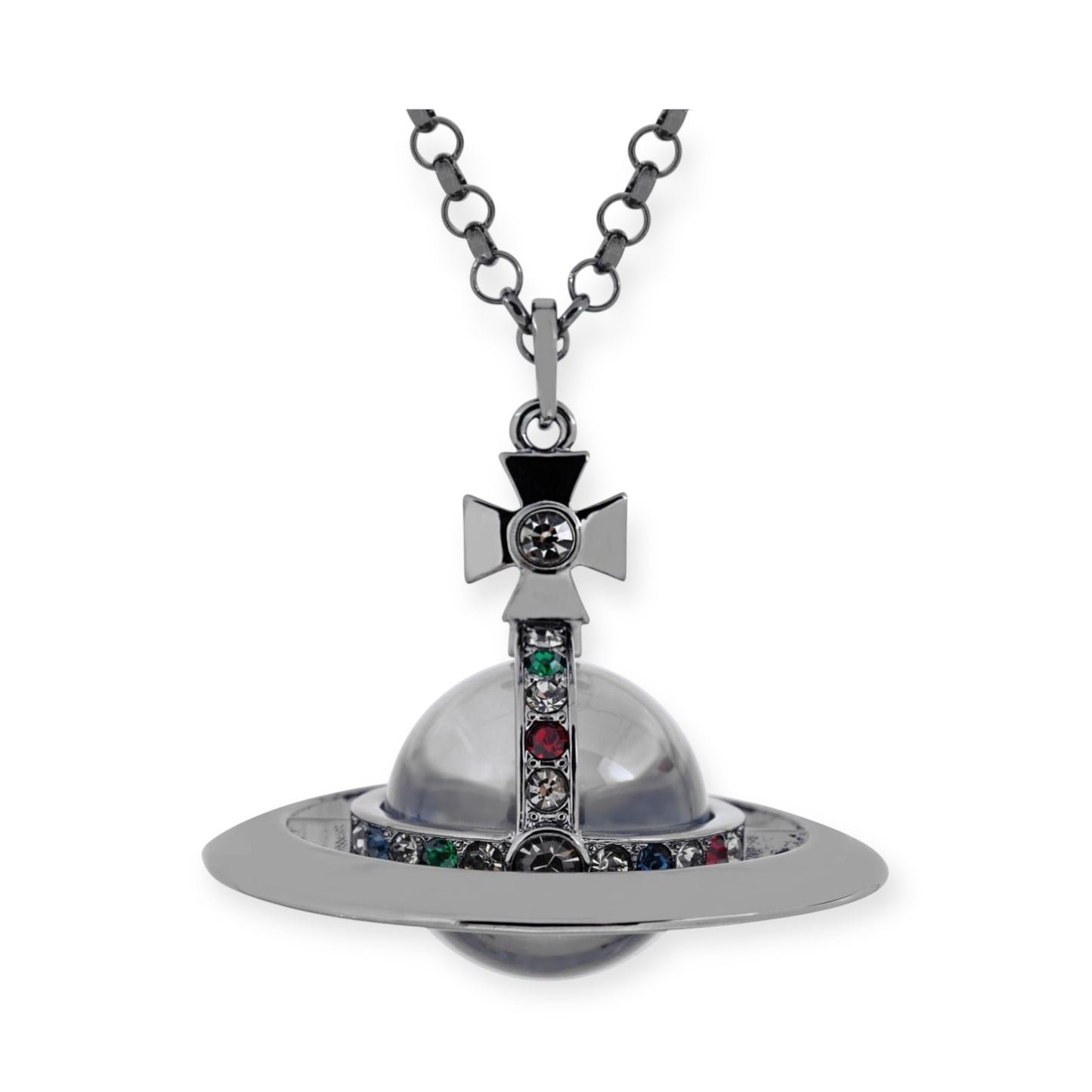 30MM Saturn Orb Pendant Necklace (15 Colors)